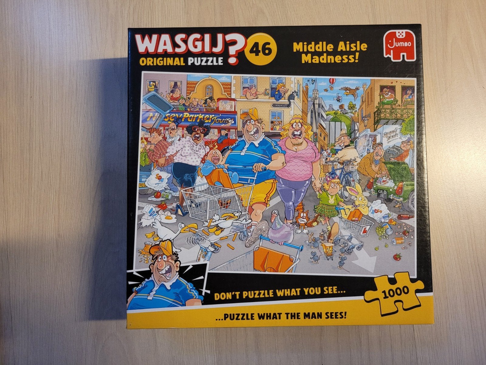 2 Wasgij Puzzels 1000 Stukjes pps, Ophalen, 500 t/m 1500 stukjes, Gebruikt, Legpuzzel