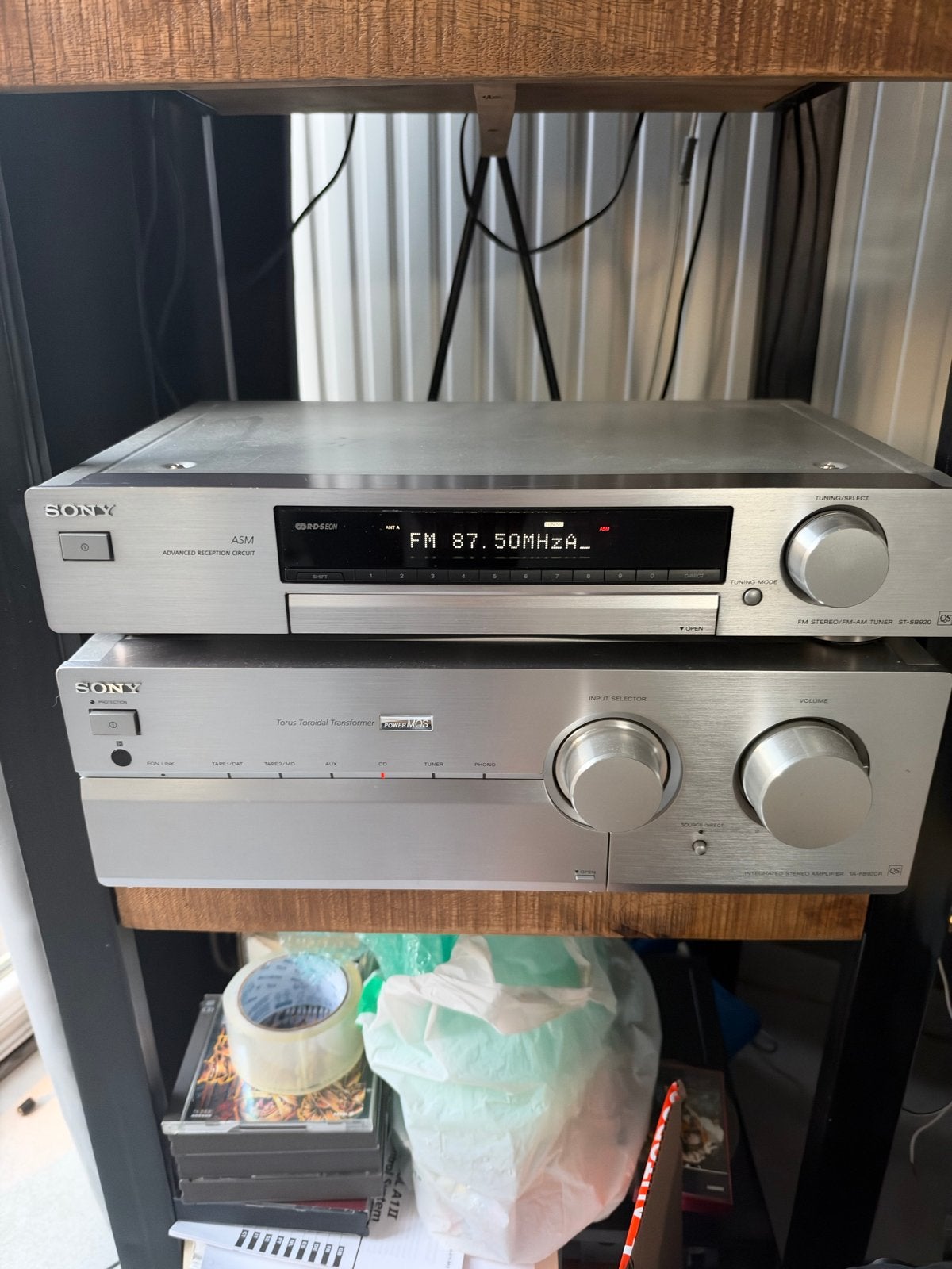 Sony QS Stereo Set: Tuner ST-SB920 & Versterker TA-FB920R, Ophalen of Verzenden, Zo goed als nieuw, Sony