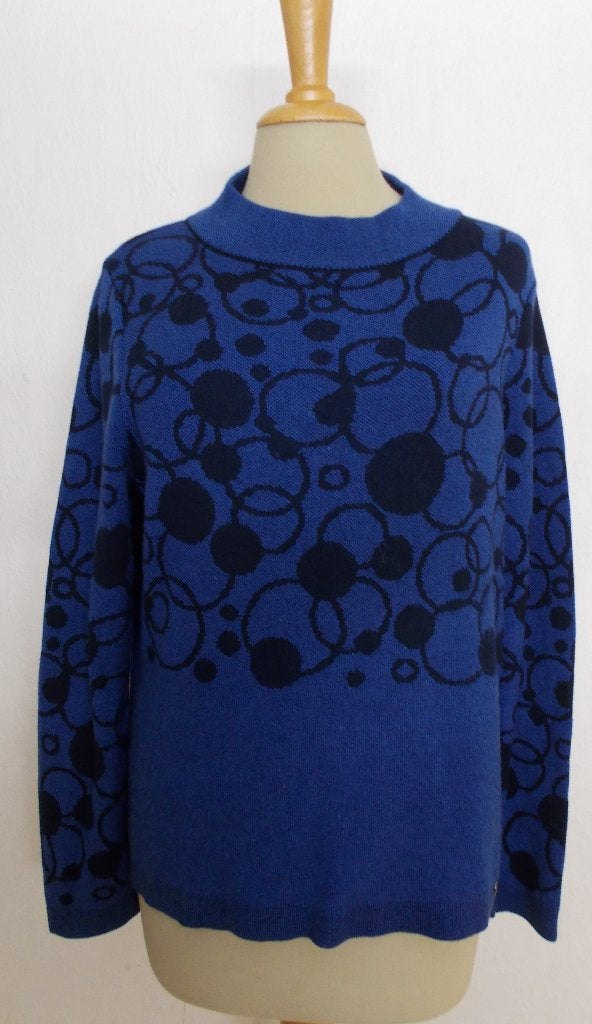 Mooie blauw/zwarte trui/top van Gollehaug! 40, Verzenden, Zo goed als nieuw, Maat 38/40 (M), Blauw
