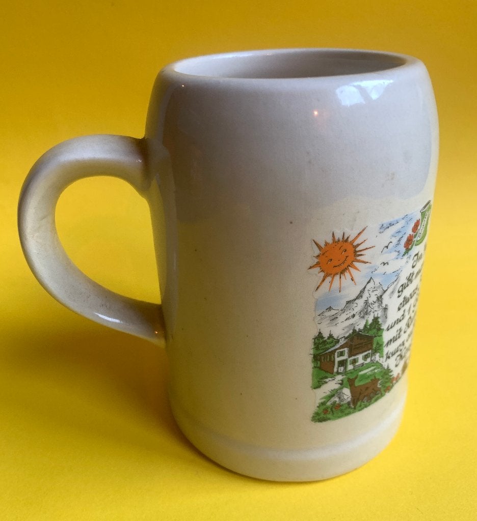 Vintage Jagatee Bierpul / Mok - 11,5 cm hoog, Ophalen of Verzenden