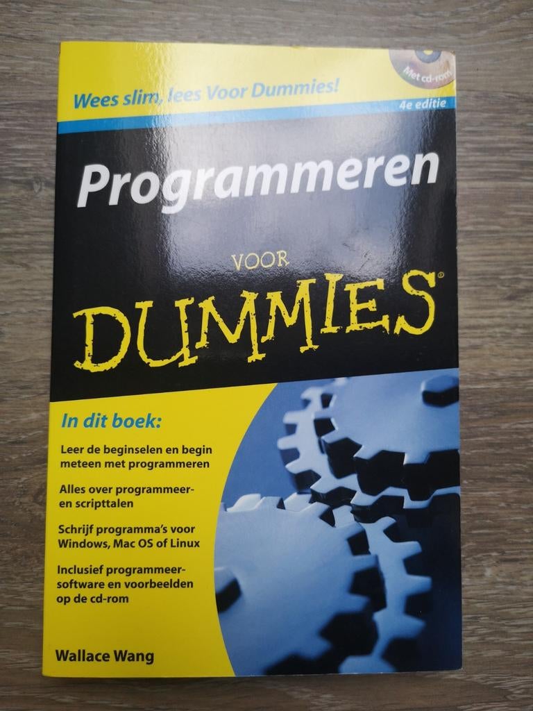 Programmeren voor Dummies - Wallace Wang (4e editie), Ophalen of Verzenden, Zo goed als nieuw, Programmeertaal of Theorie, Wallace Wang
