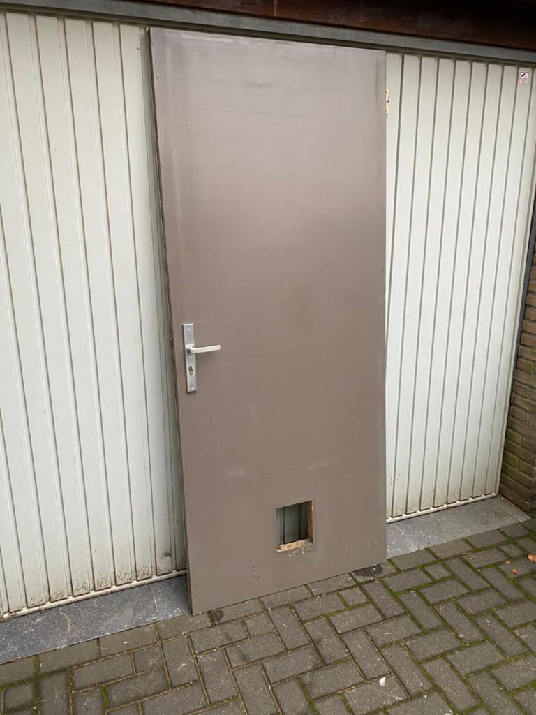 Achterdeur/ schuurdeur. 89 x 211 cm, Doe-het-zelf en Verbouw, Deuren en Horren, Ophalen, Gebruikt, 80 tot 100 cm, Buitendeur