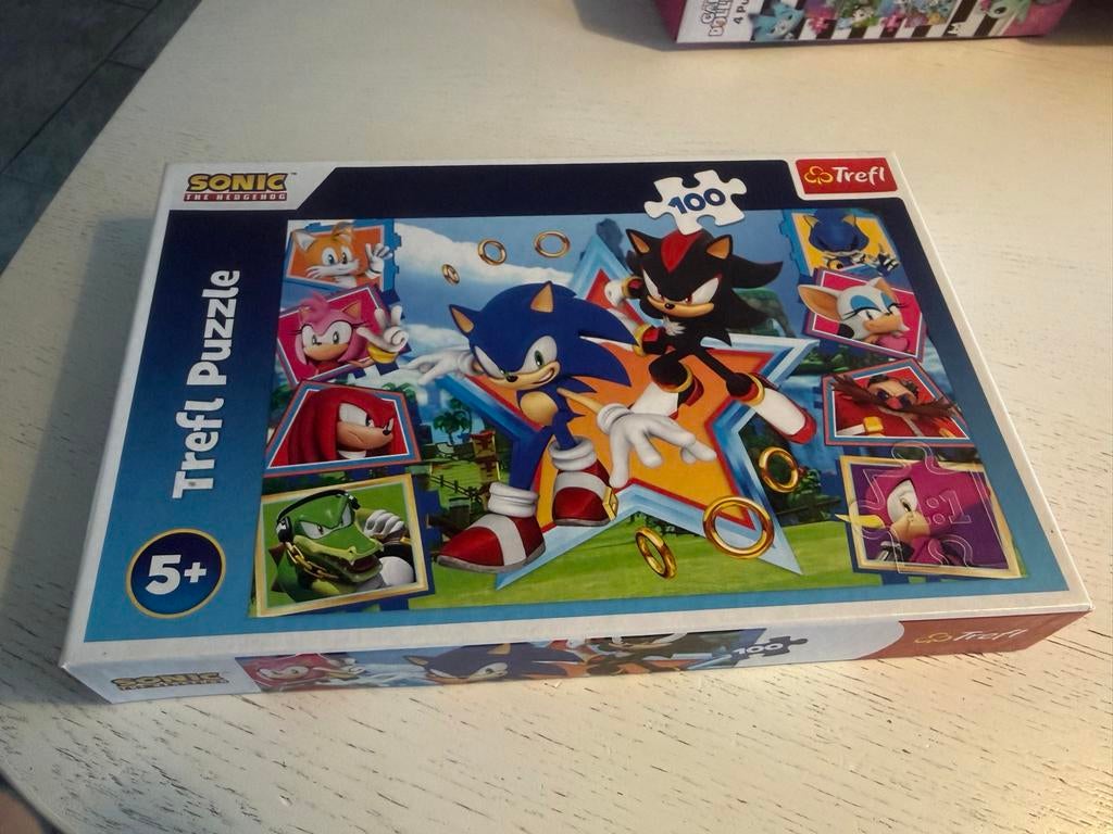 Sonic the Hedgehog puzzel 100 stukjes, Ophalen of Verzenden, Meer dan 50 stukjes, Zo goed als nieuw, 6 jaar of ouder