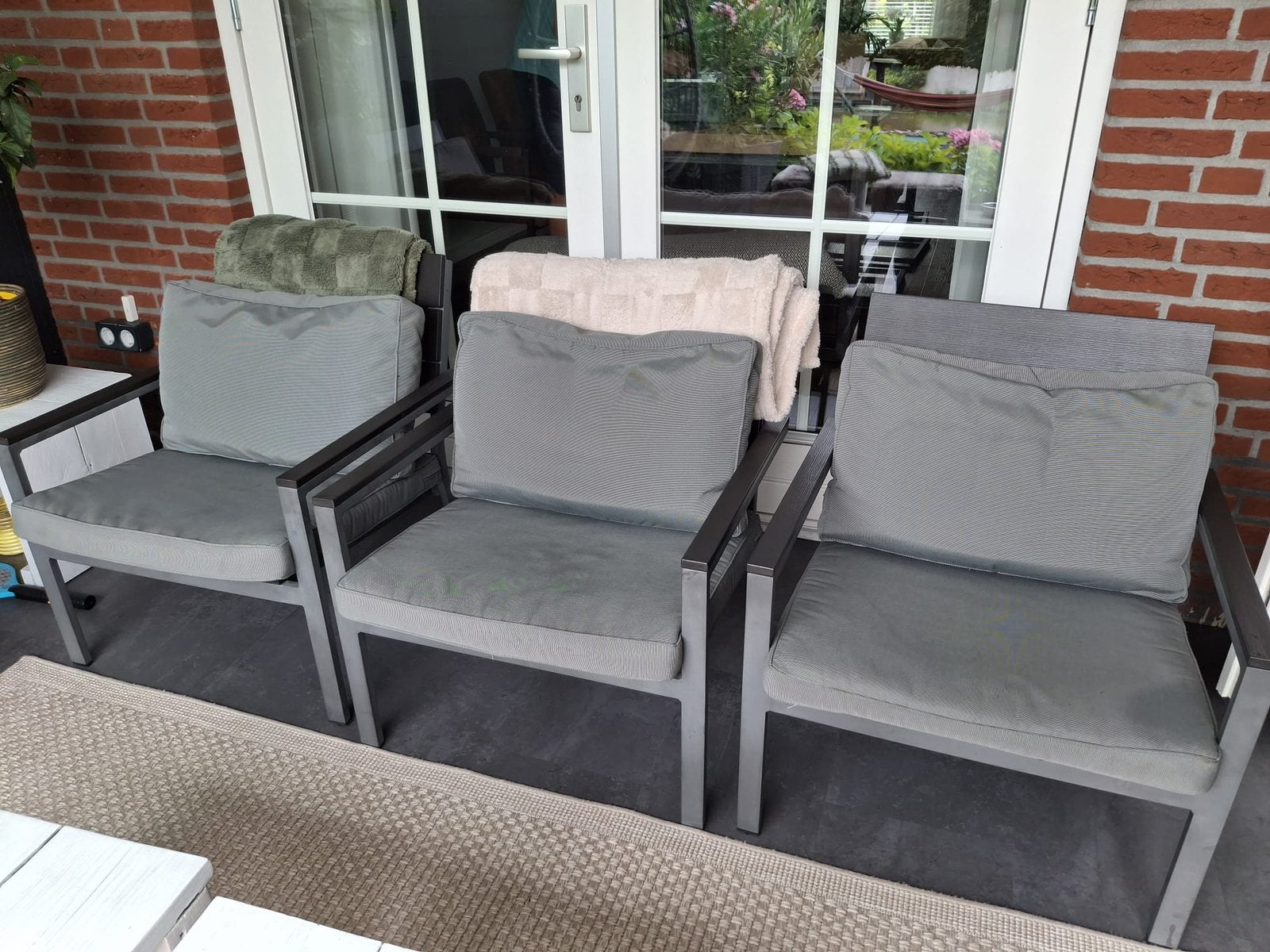 6 Bellagio Bravo lounge tuinstoelen in zeer goede staat, Ophalen, 6 zitplaatsen, Aluminium, Zo goed als nieuw