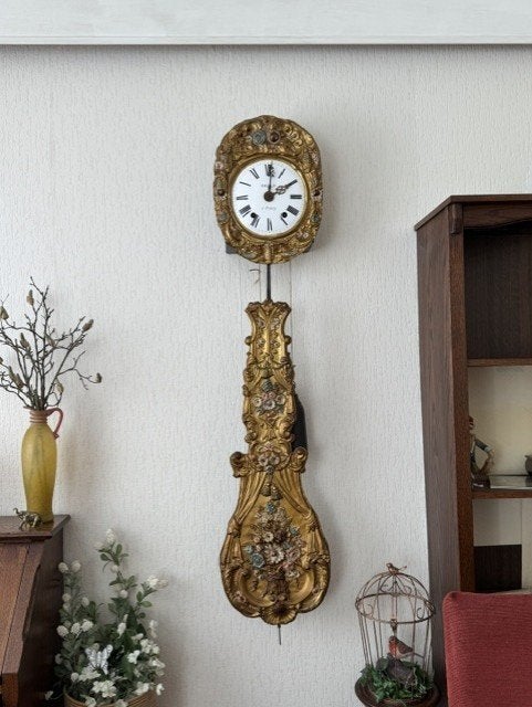 Prachtige wandklok Frans, Antiek en Kunst, Antiek | Klokken, Ophalen