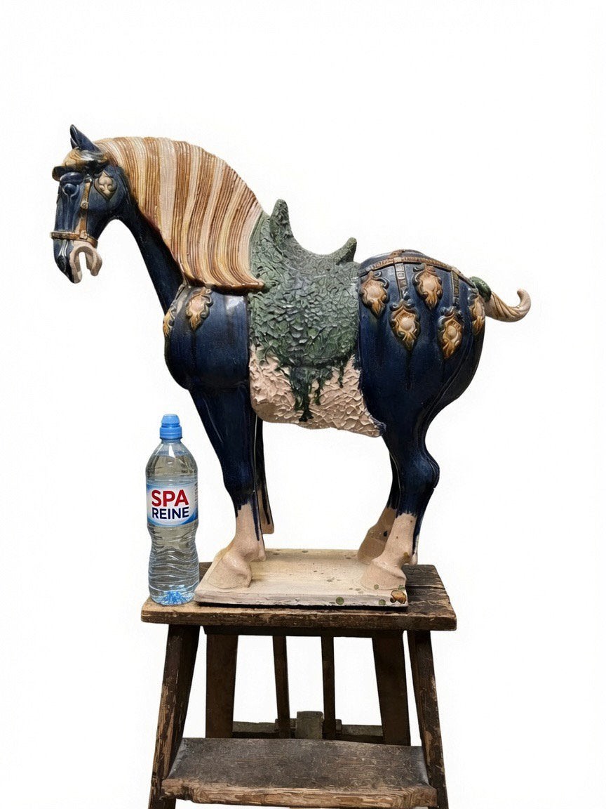 Sancai druipglazuur paard ( china), Antiek en Kunst, Ophalen