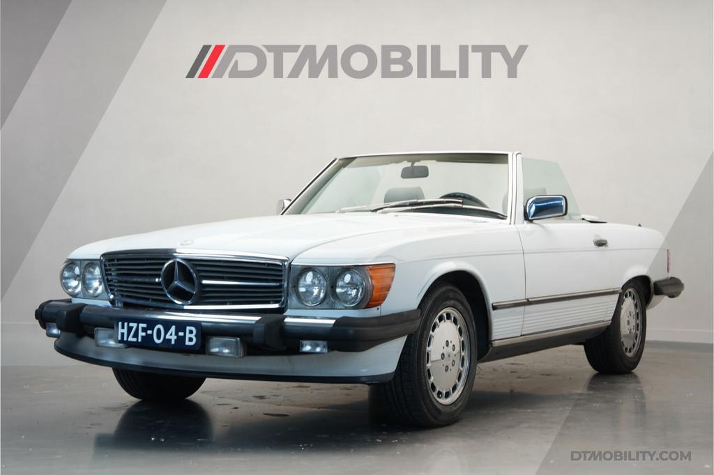 Mercedes-Benz 500-serie 560 SL | NL-Kenteken | Leder, Auto's, Oldtimers, Automaat, 232 pk, Cabriolet, Wit
