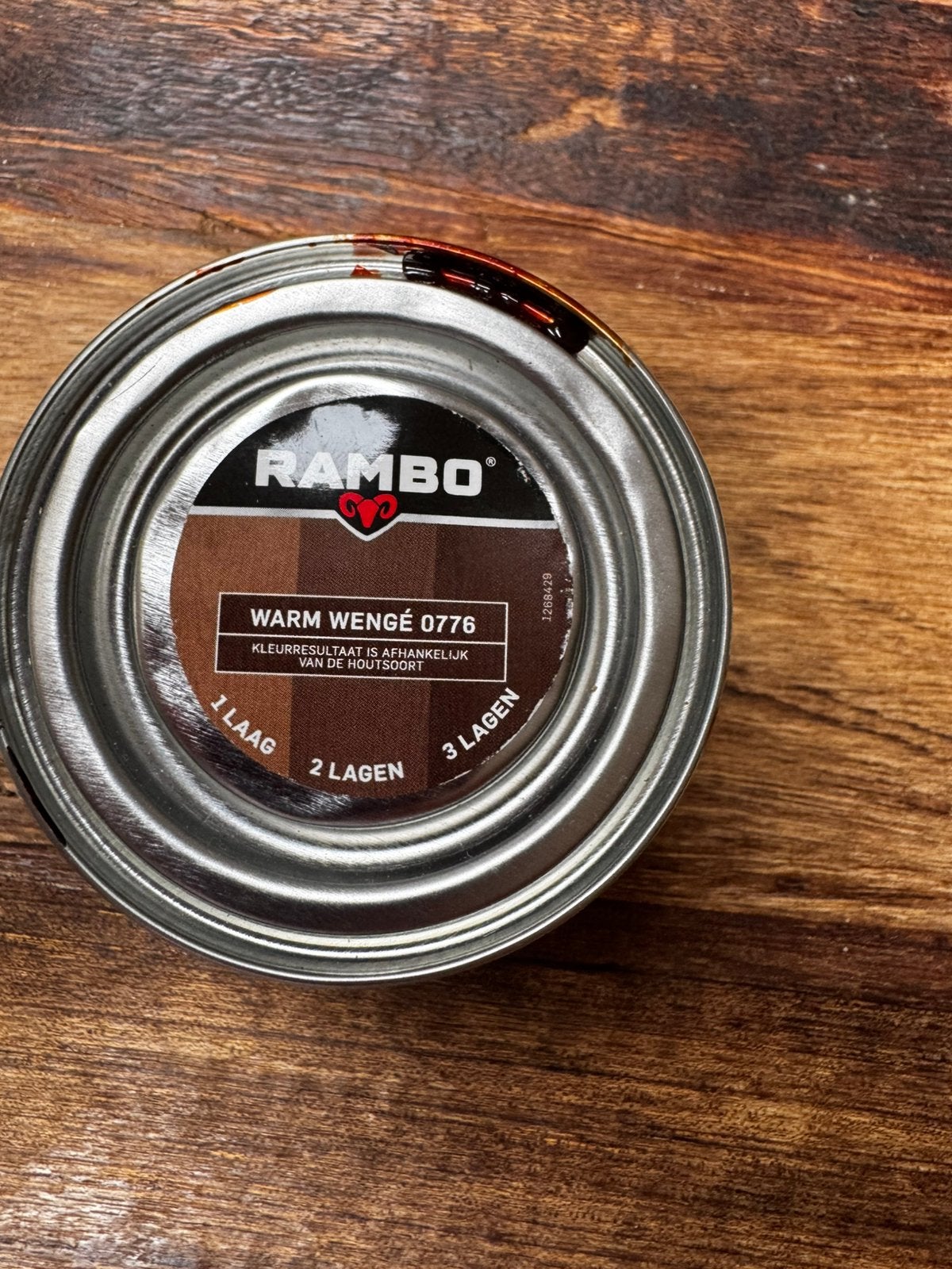 Lak, Pantserlak, Rambo, warm wengé, 0,25l., Doe-het-zelf en Verbouw, Verf, Beits en Lak, Ophalen, Bruin, Nieuw, Lak
