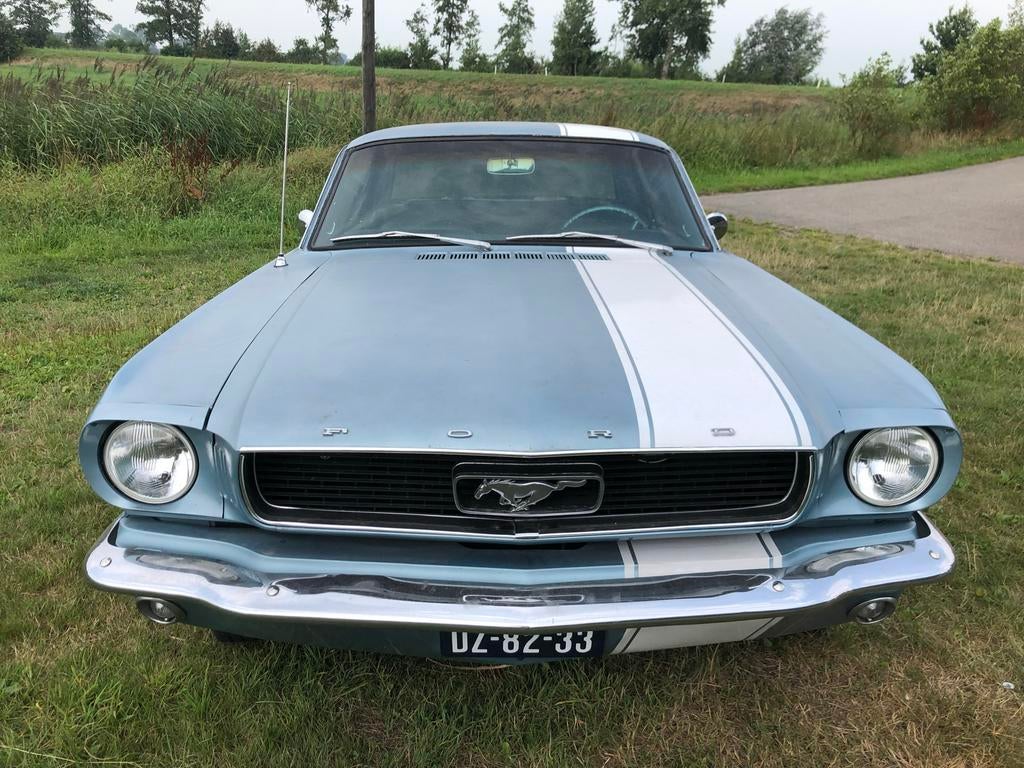 Ford Mustang 1966 Blauw oldtimer, foto 6