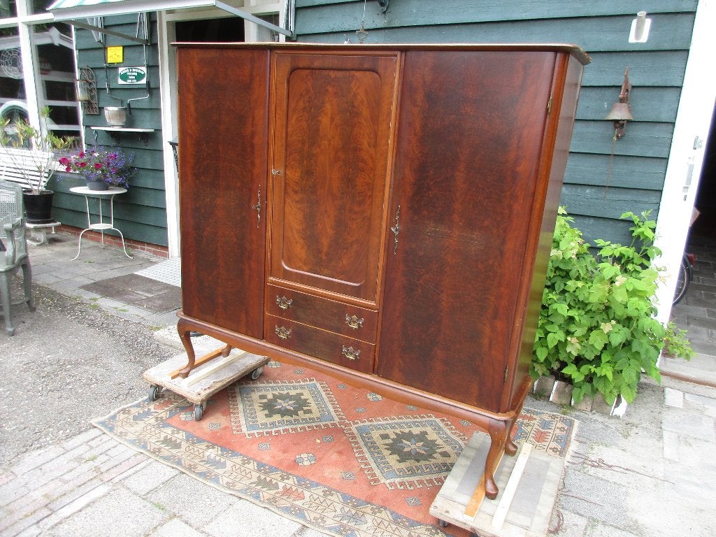 wandmeubel - retro kast - vintage kast, Huis en Inrichting, Kasten | Wandmeubels, Ophalen, Gebruikt, Met deur(en), Minder dan 150 cm