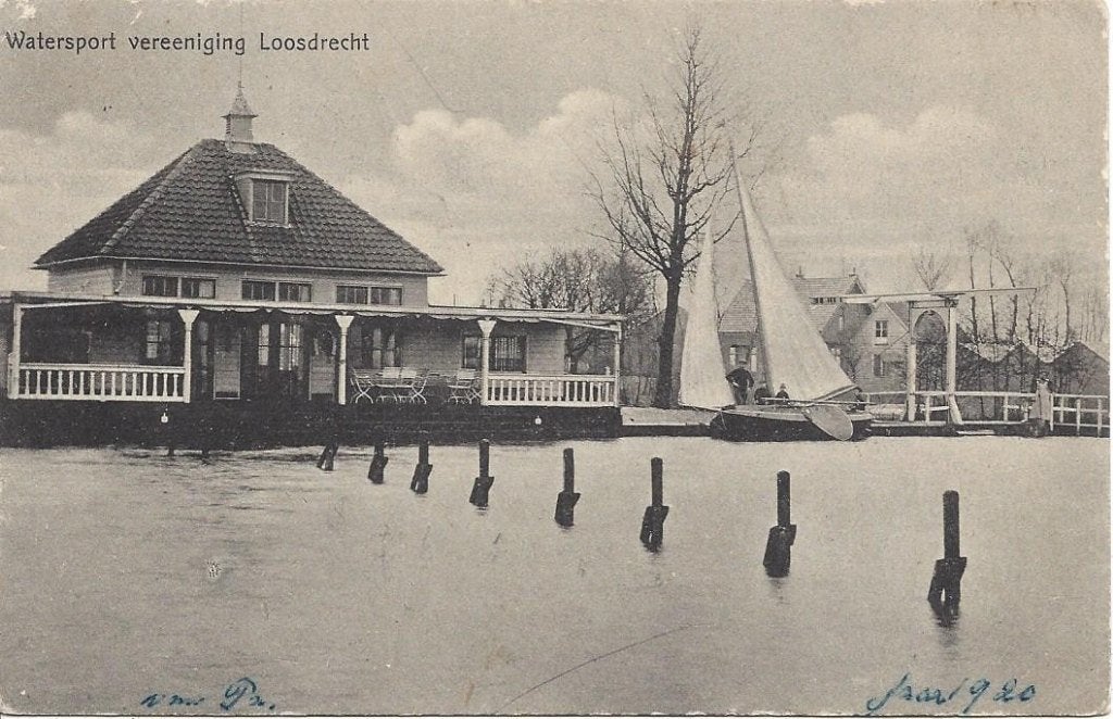 Loosdrecht (N.H.) Watersport Vereeniging, Volk, gelopen 1920, Ophalen of Verzenden, Voor 1920, Gelopen, Noord-Holland