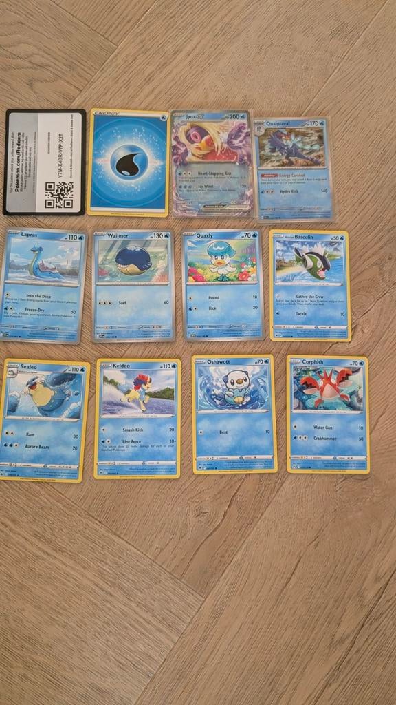 11 Pokémon kaarten lot met Jynx ex + water kaarten, Hobby en Vrije tijd, Verzamelkaartspellen | Pokémon, Zo goed als nieuw, Meerdere kaarten