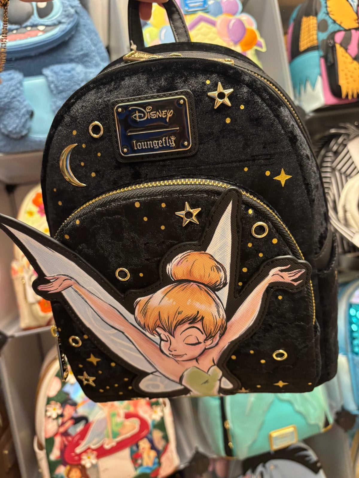 Disney loungefly tinkerbell mini backpack, Ophalen of Verzenden, Peter Pan of Pinokkio, Nieuw, Tas, Koffer of Zak