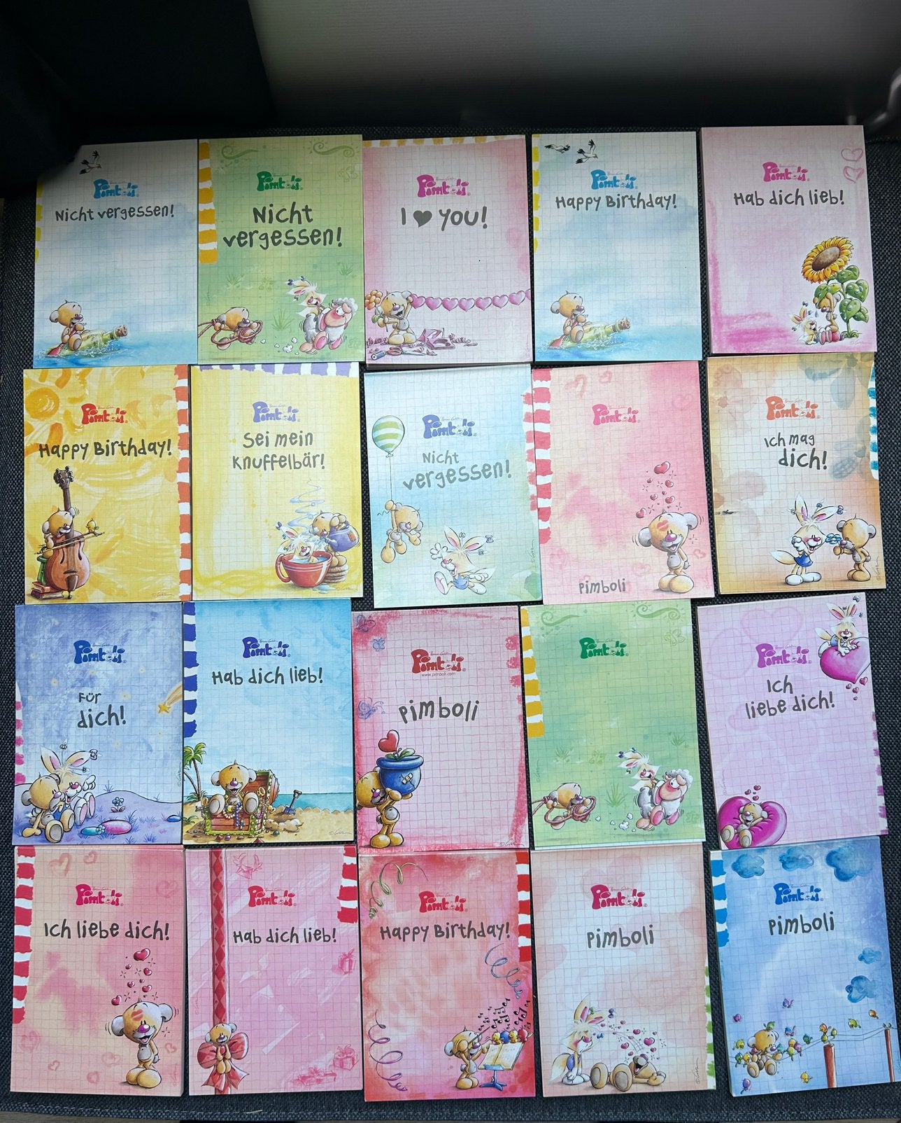 Pimboli blaadjes set, Verzamelen, Ophalen of Verzenden, Zo goed als nieuw, Papier, Kaart of Schrift