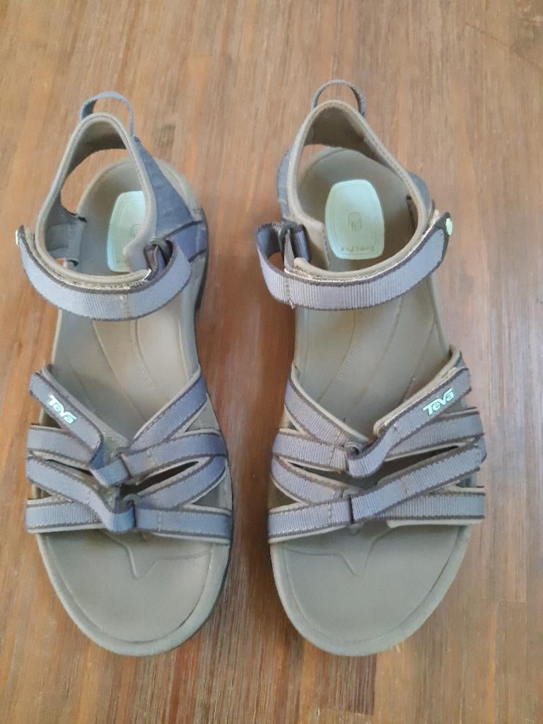 TEVA DAMES SANDALEN MAAT 40,5, Blauw, Zo goed als nieuw, Teva, Sandalen of Muiltjes
