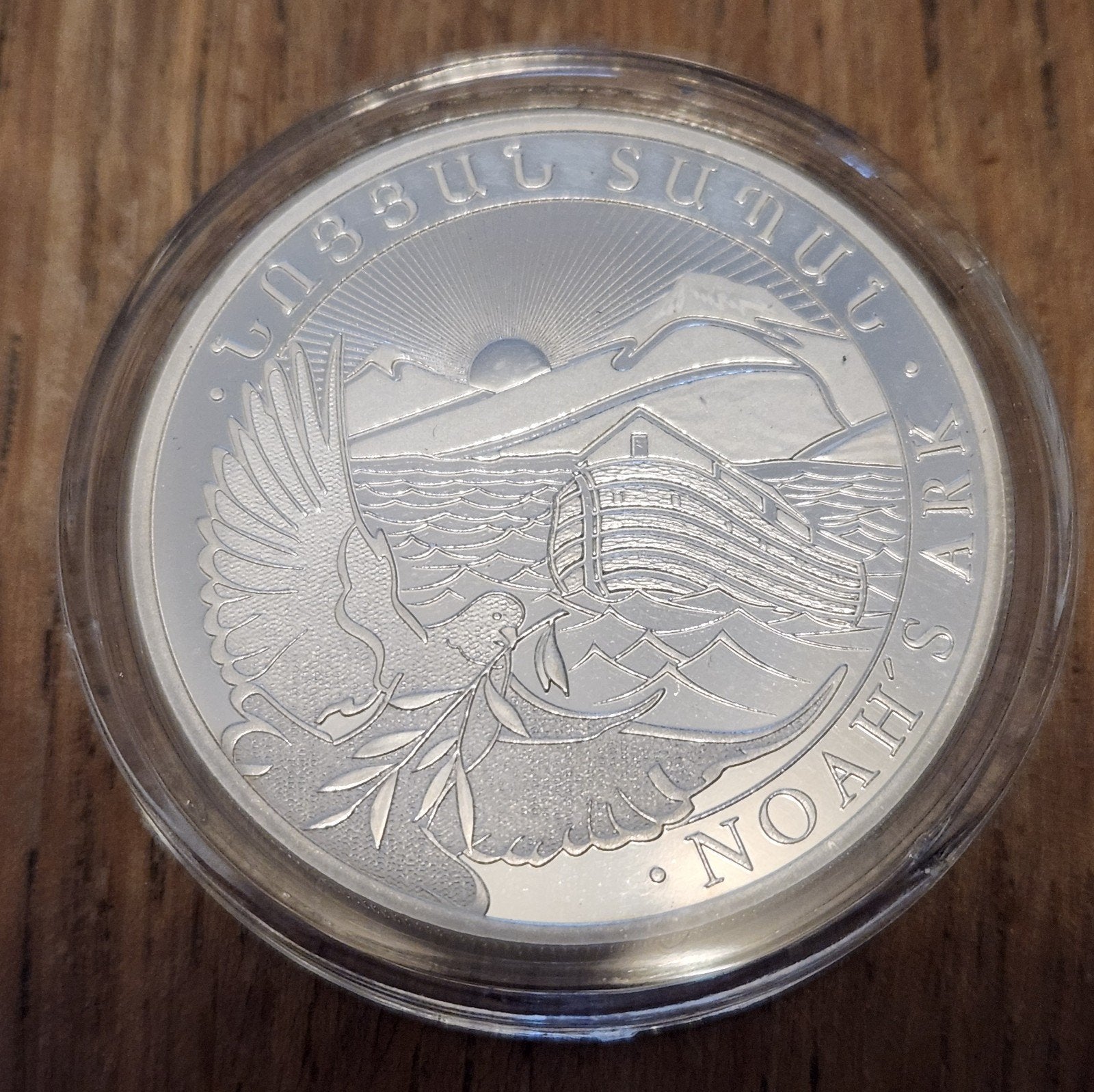 2 x 1 oz Noah's ark zilver 2024 2025 in capsule, Ophalen of Verzenden, Zilver
