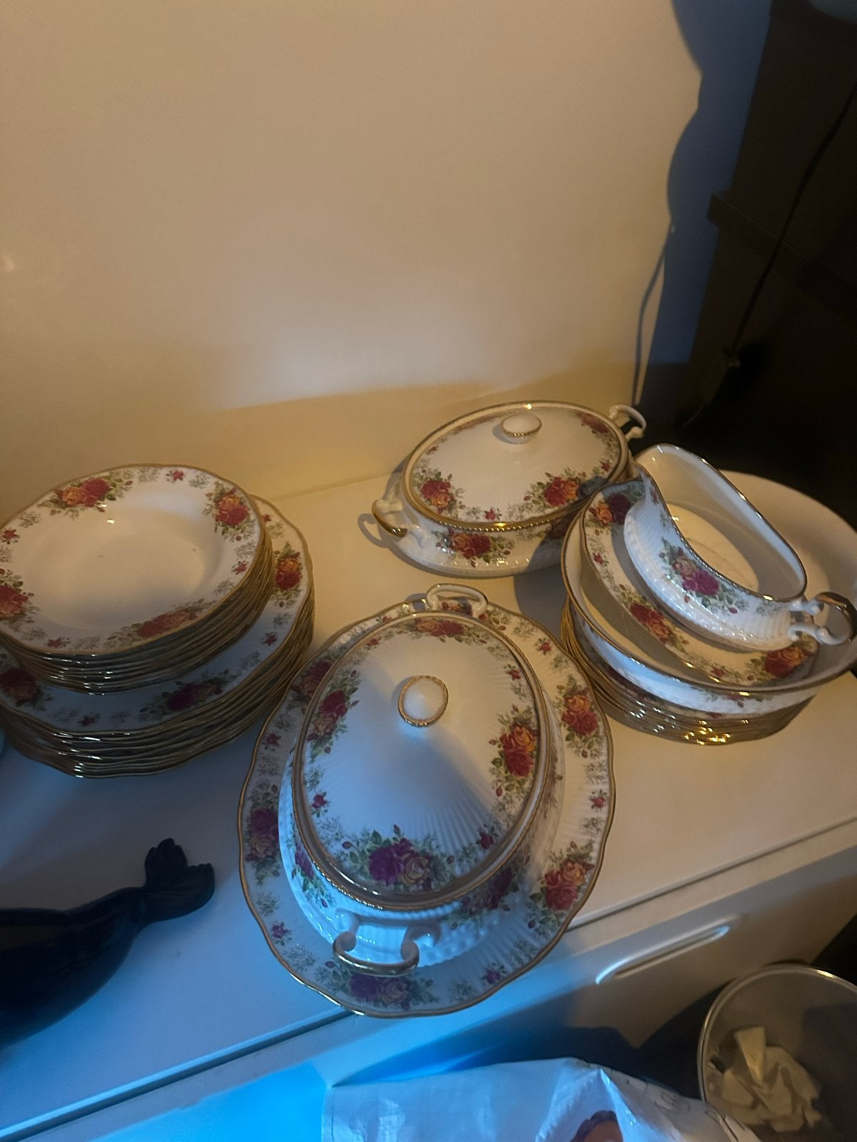 Queens Rosina China Co Ltd Servies - Centenary Rose, Ophalen of Verzenden