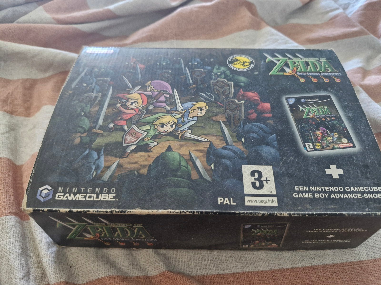 the legend of zelda four swords met kabel in doos ophalen, 1 speler, Zo goed als nieuw, Vanaf 12 jaar, Ophalen