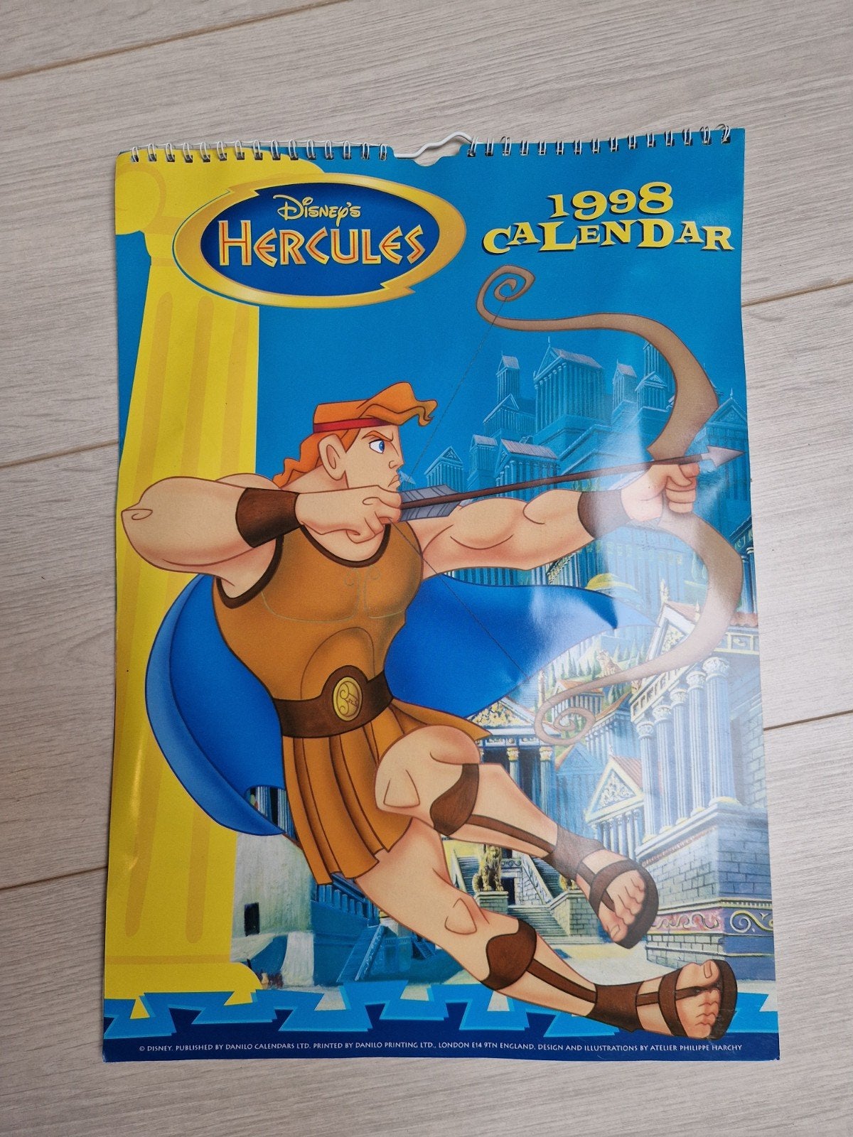 1997 1998 hercules calender kalender walt disney disney's, Ophalen of Verzenden, Overige figuren