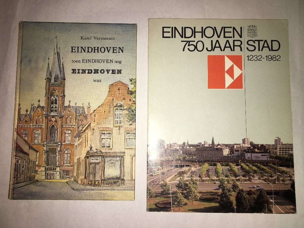 2x boeken over Eindhoven: 750 jaar stad + Karel Vermeeren, Ophalen of Verzenden, Zo goed als nieuw