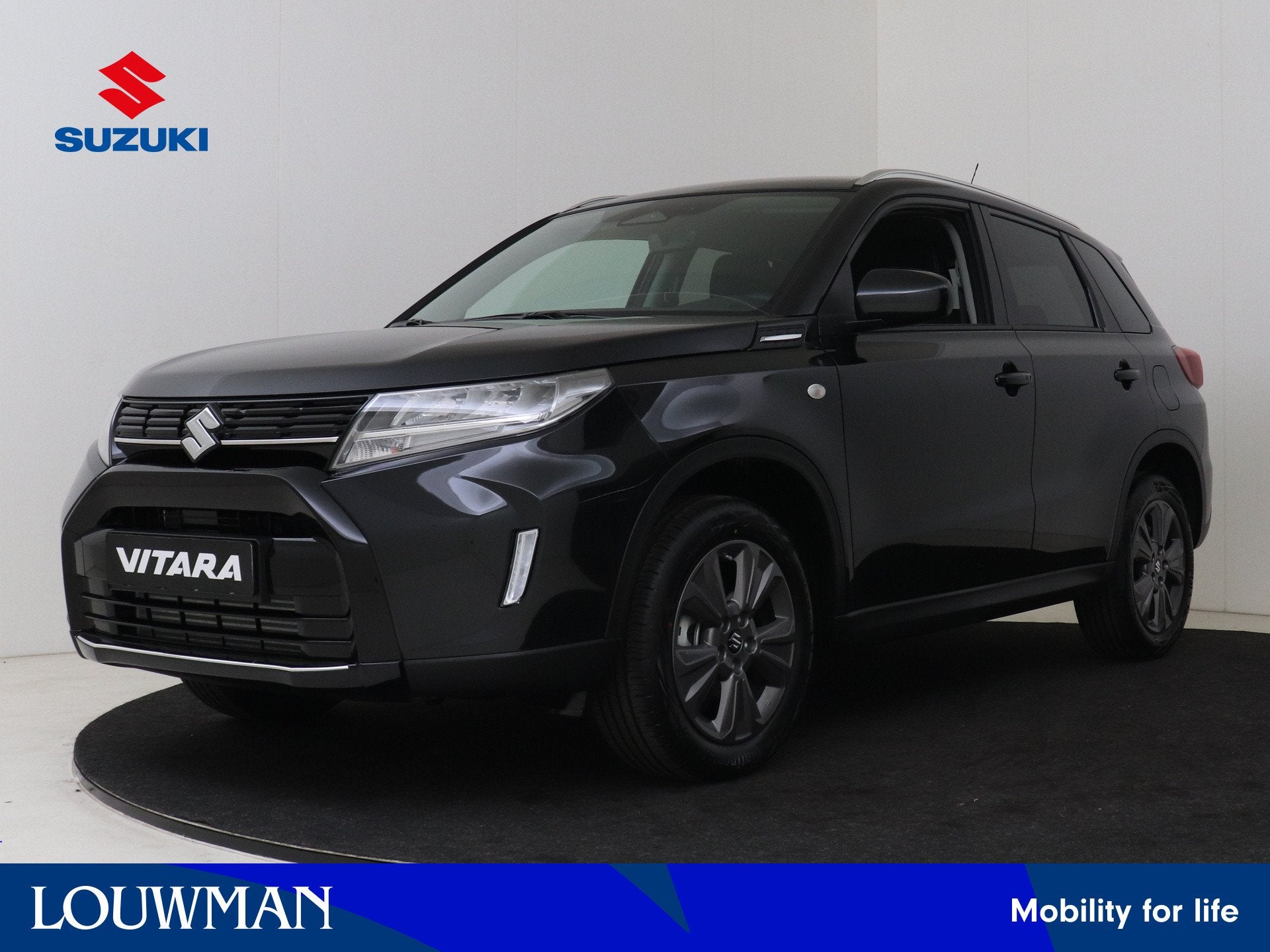 Suzuki Vitara 1.4 Boosterjet Smart Hybrid Select | Privacy G, Voorwielaandrijving, 12 maanden, Stof, Zwart