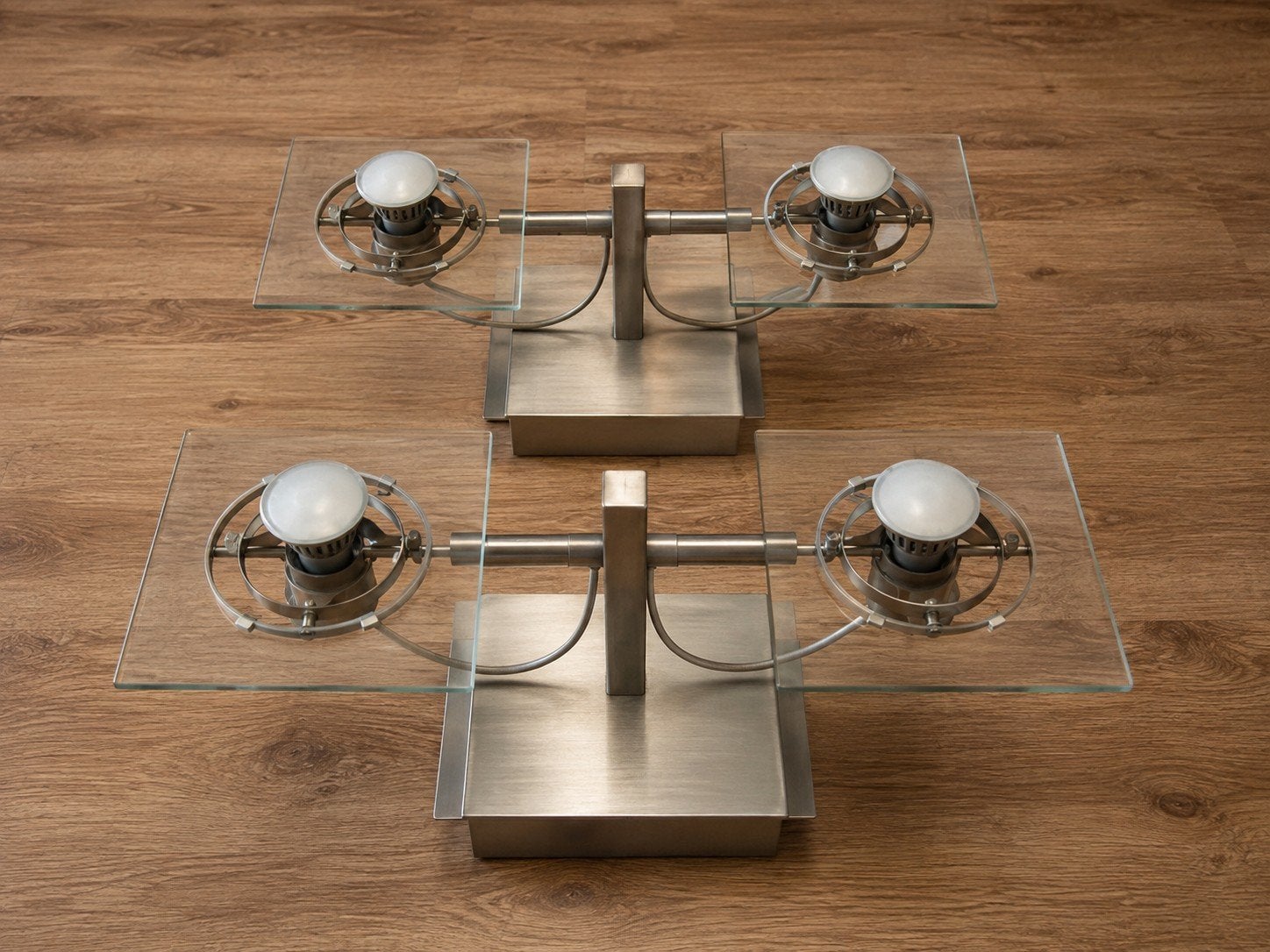 IKEA FUGA wand-/plafondlamp – glas & metaal, Ophalen of Verzenden, Glas