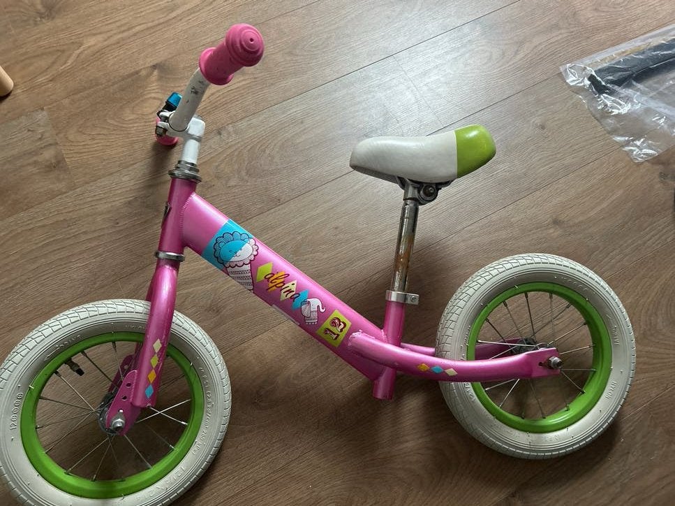 Alpina loopfiets roze - perfect voor jonge avonturiers, Ophalen, Gebruikt, Minder dan 16 inch
