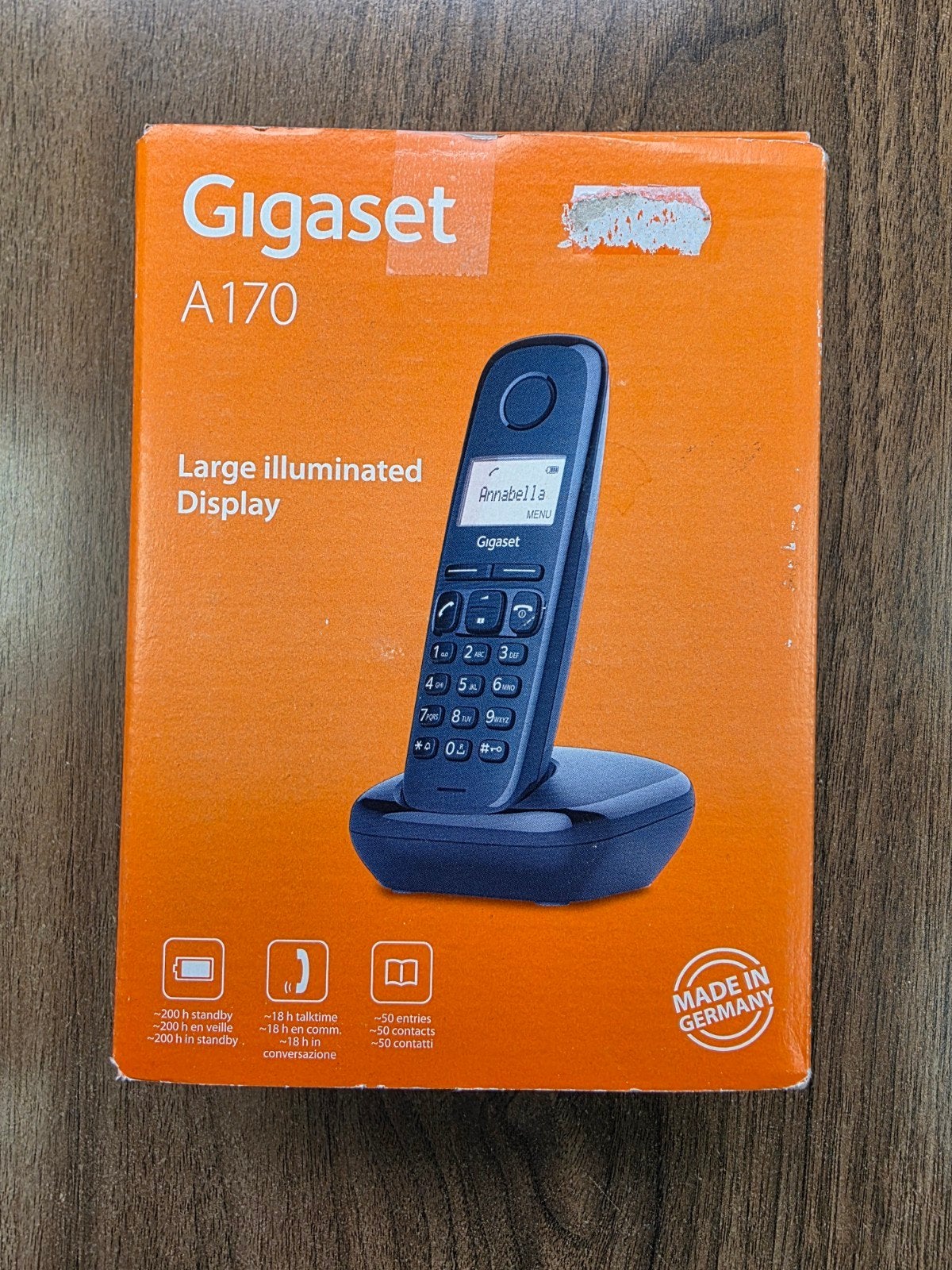 Gigaset A170 DECT telefoon met groot verlicht display, Telecommunicatie, Ophalen of Verzenden, Nieuw, 1 handset