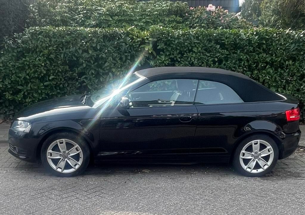 Audi A3 1.8 Tfsi Cabriolet 118KW 2008 Zwart, Auto's, Audi, Voorwielaandrijving, 4 cilinders, Cabriolet, Zwart