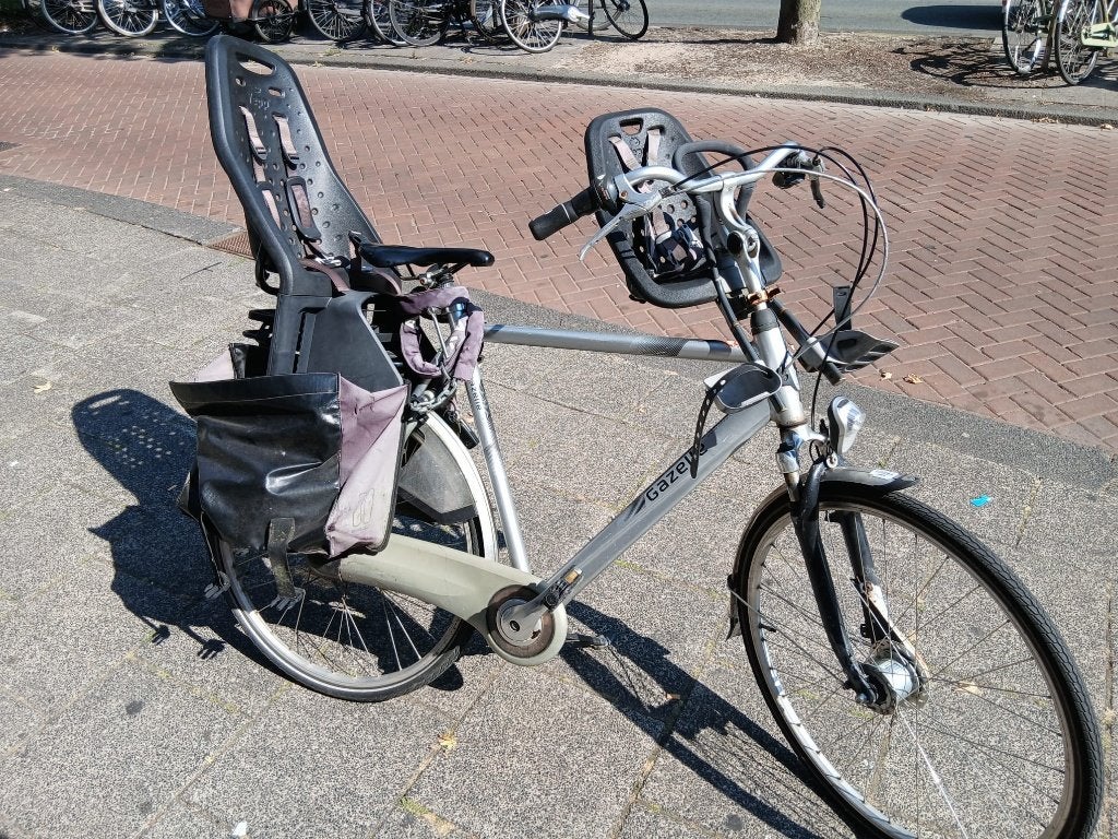 Gazelle herenfiets/papafiets (met accessoires) 58 / 60 cm, Fietsen en Brommers, 57 tot 61 cm, Ophalen, Gebruikt, Gazelle