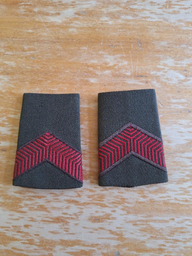 Setje rangen Koninklijke Landmacht, Ophalen of Verzenden, Landmacht, Nederland, Embleem of Badge