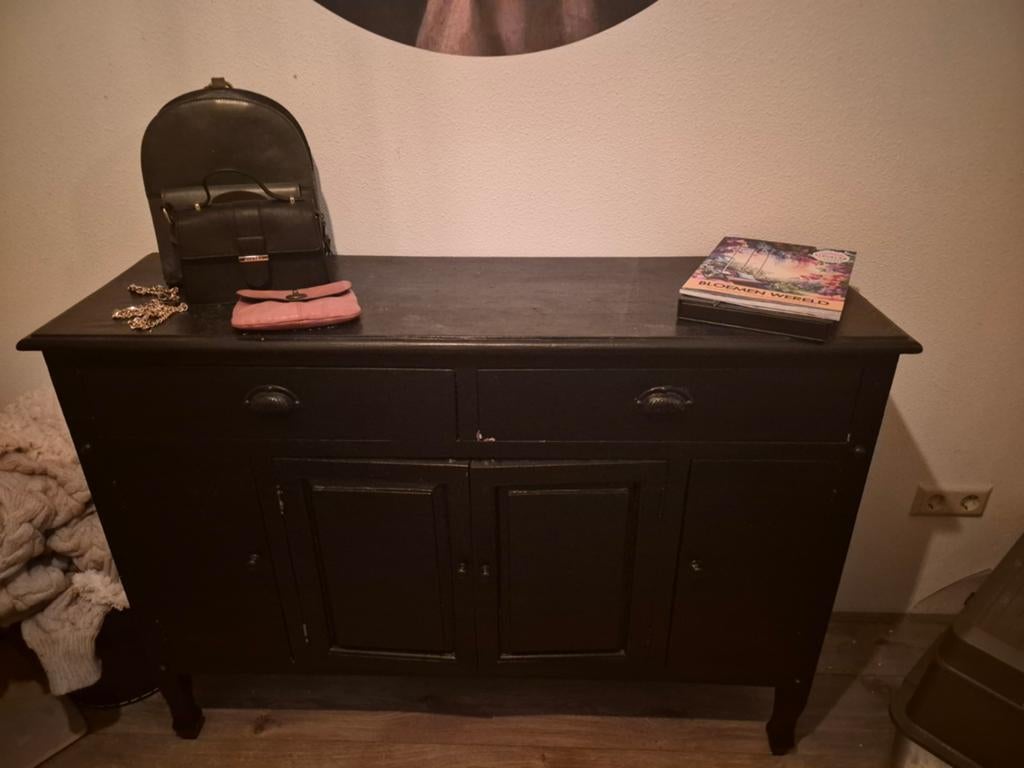 sidetable, dressoir of haltafel dienen met veel opbergruimte, Ophalen, Vintage, Zo goed als nieuw, 25 tot 50 cm