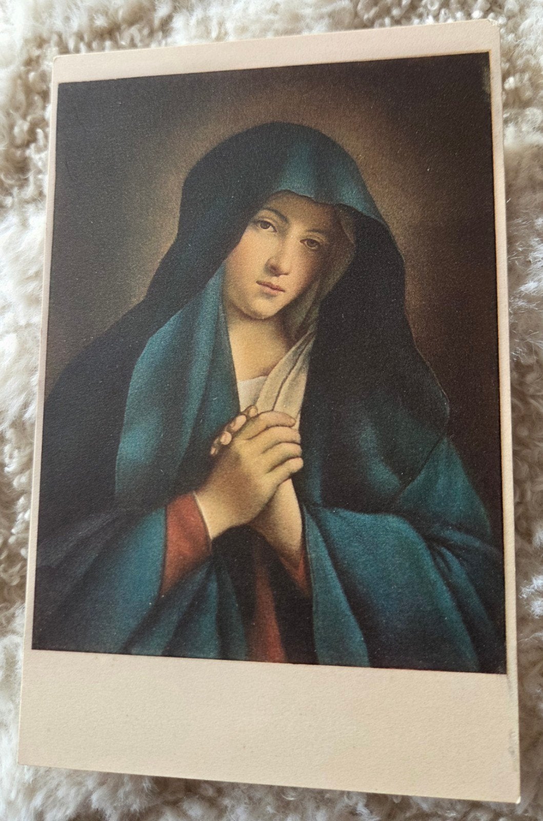 Oude Ansichtkaart: La Vergine Addolorata (Sassoferrato), Verzenden, Voor 1920, Ongelopen, Overige thema's