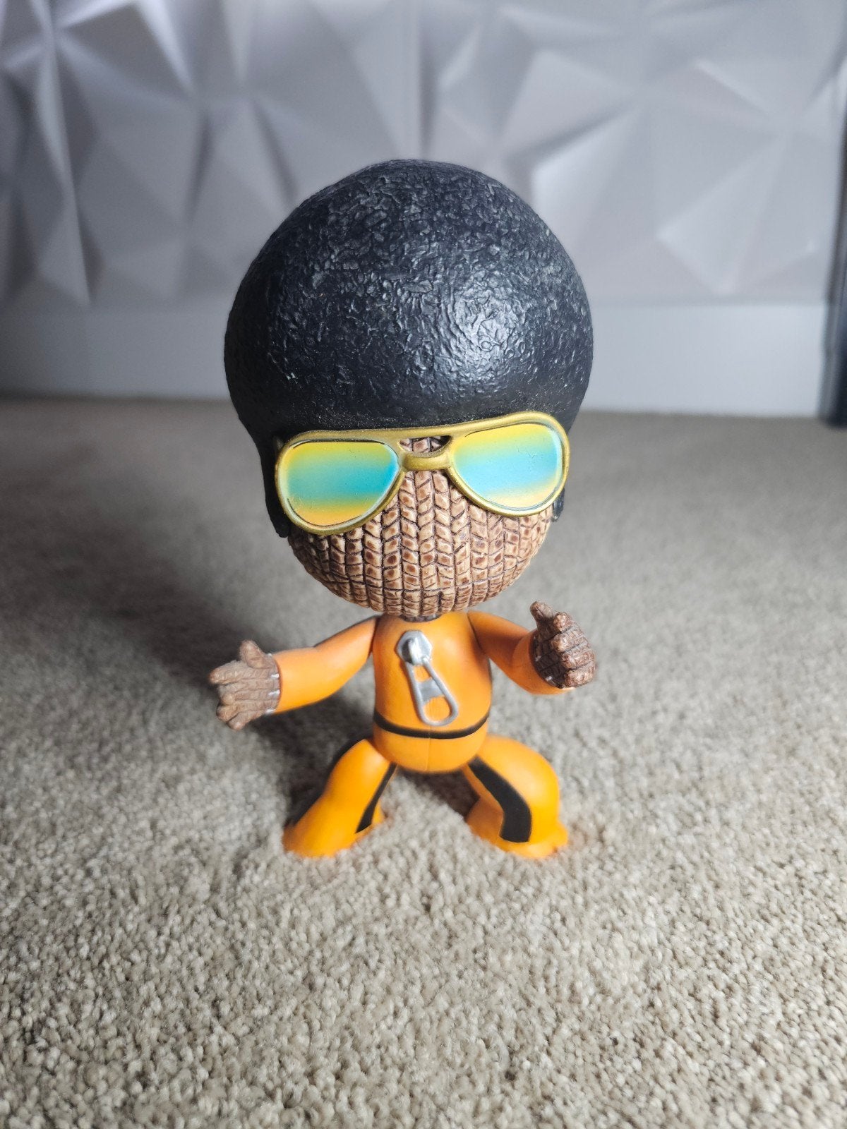 NECA LittleBigPlanet - Sackboy Kung Fu / Bruce Lee Actiefigu, Ophalen of Verzenden, Zo goed als nieuw