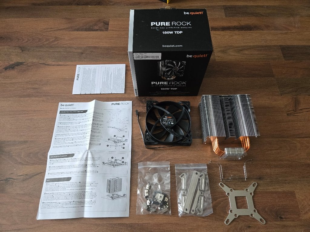 Be Quiet! Pure Rock 150W TDP CPU Cooler, Computers en Software, Computerkoelers, Zo goed als nieuw, Luchtkoeling, Ophalen of Verzenden