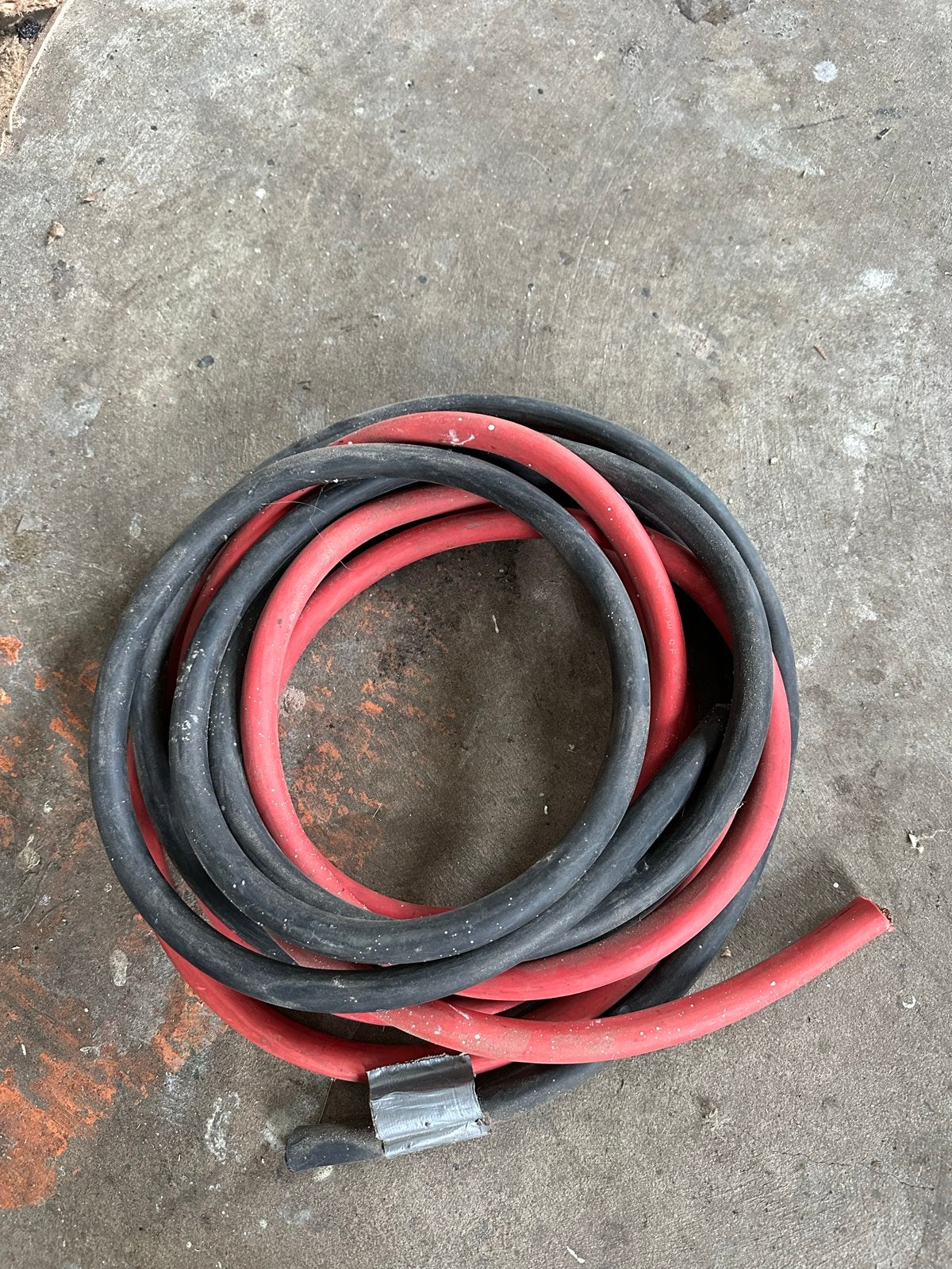 Koperen kabel / laskabel /accukabel 95mm2 - 8m, Ophalen of Verzenden, Gebruikt, Kabel of Snoer