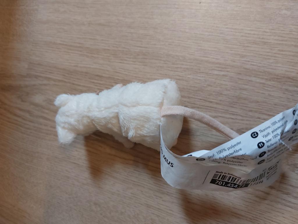 IKEA witte muis knuffeltje gosig mus, Ophalen of Verzenden