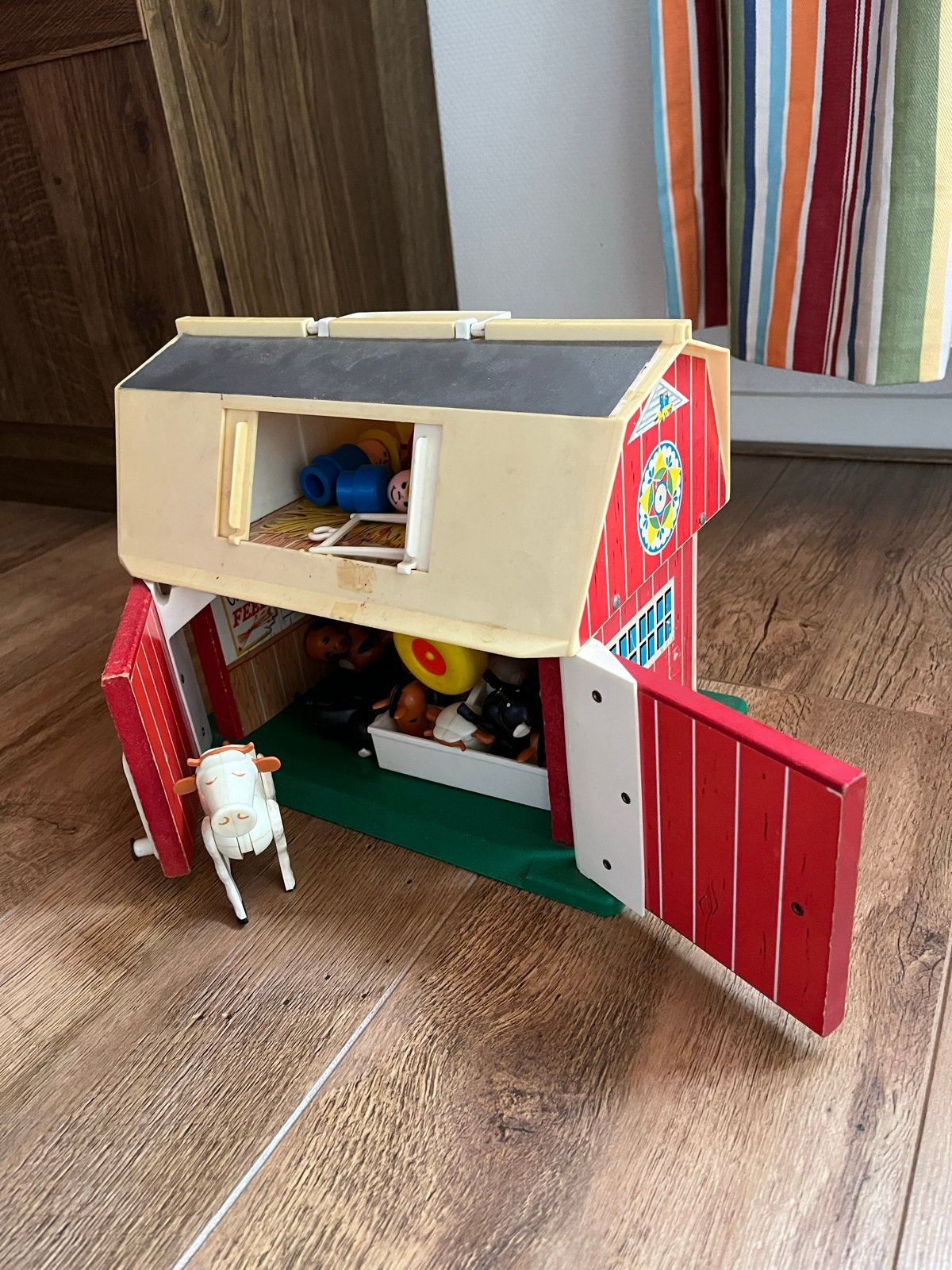 Vintage Fisher-Price Boerderij met Dieren en Tractor, Ophalen, Gebruikt, Jongen of Meisje
