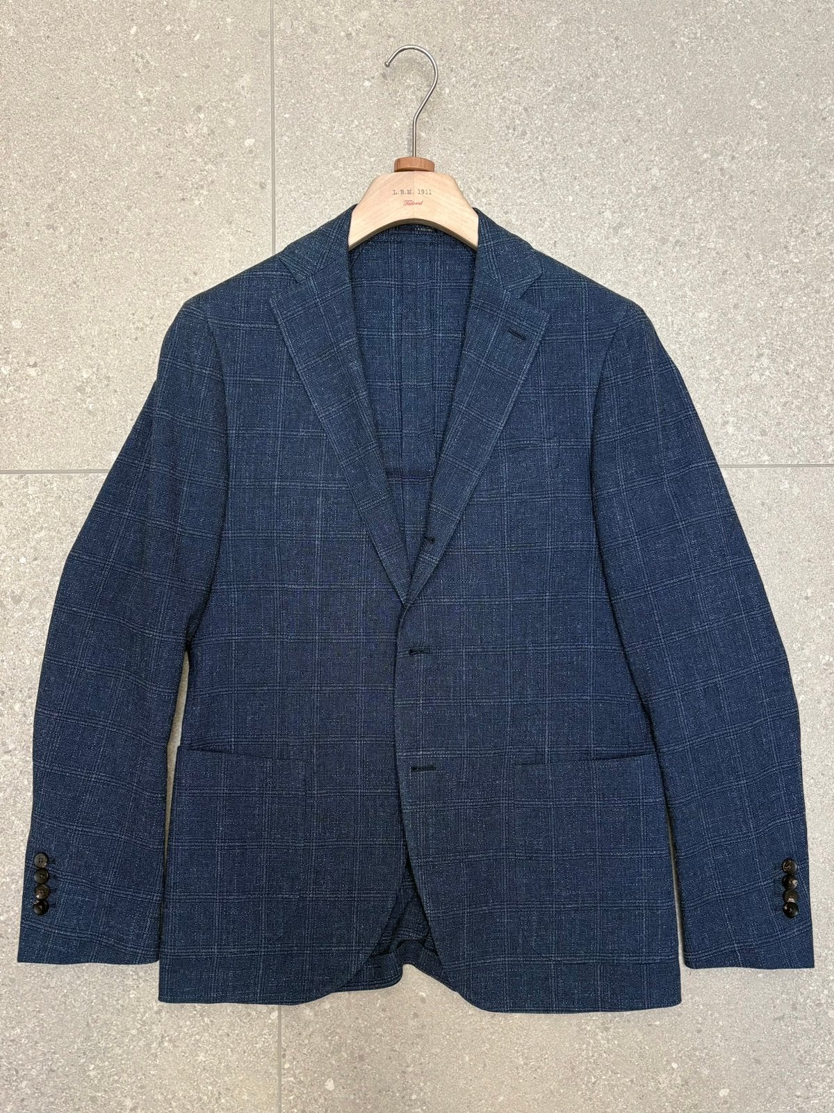 Lardini colbert maat 48 blauw ZGAN luxe jasje, Ophalen of Verzenden, Zo goed als nieuw, Maat 48/50 (M), Blauw