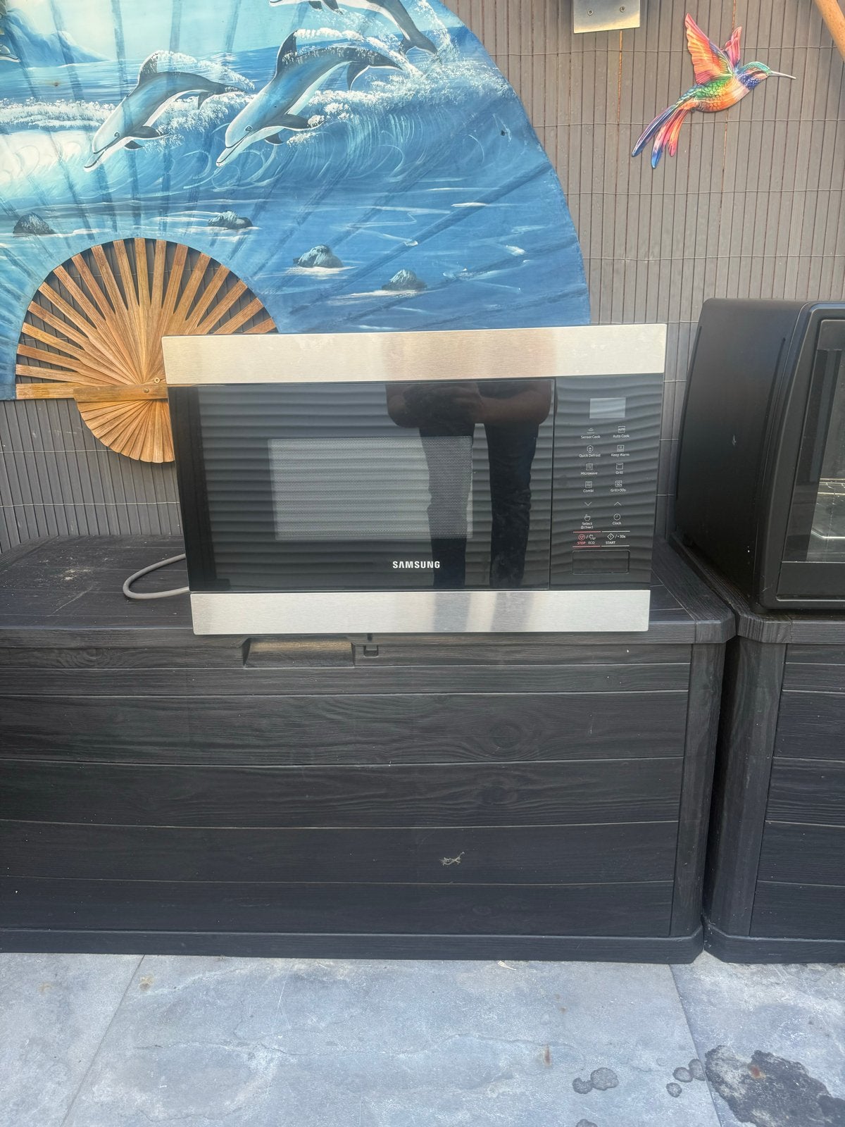 Samsung Combimagnetron - Zo goed als nieuw, Witgoed en Apparatuur, Ophalen, Combimagnetron, Grill, Zo goed als nieuw