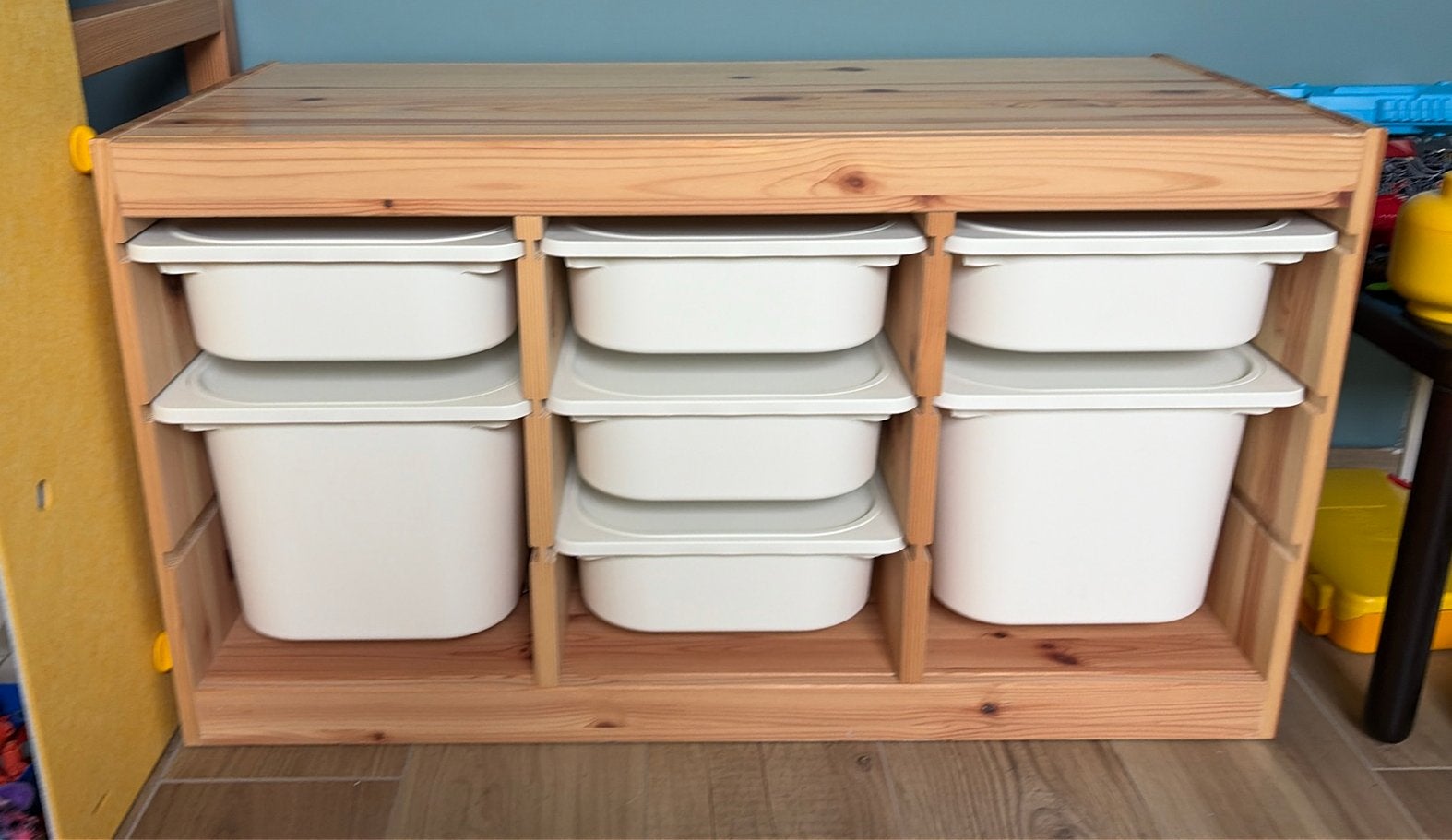 Ikea trofast met bakken en deksels, Ophalen, Zo goed als nieuw