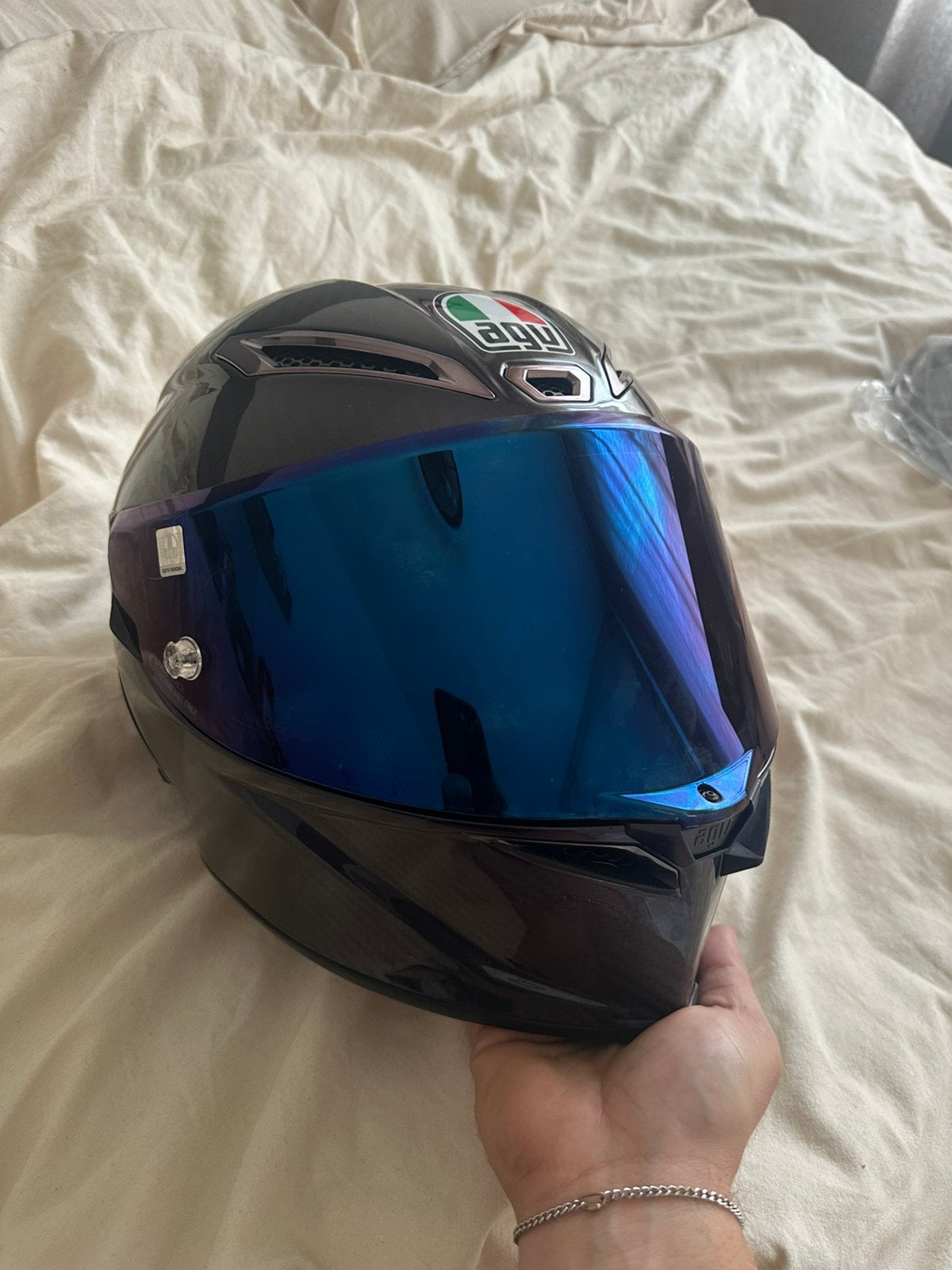 AGV Pista gp RR Helm Maat M – Nieuwstaat, Motoren, Kleding | Motorhelmen, Ophalen of Verzenden, Tweedehands, Integraalhelm, AGV