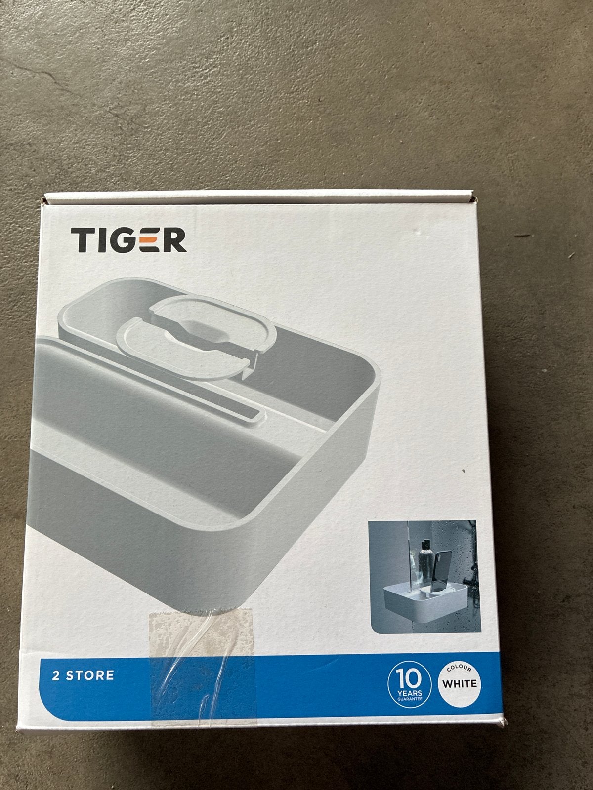 Tiger Douchebakje voor aan douchewand - Wit, Nieuw, Ophalen of Verzenden, Douche-accessoire, Wit