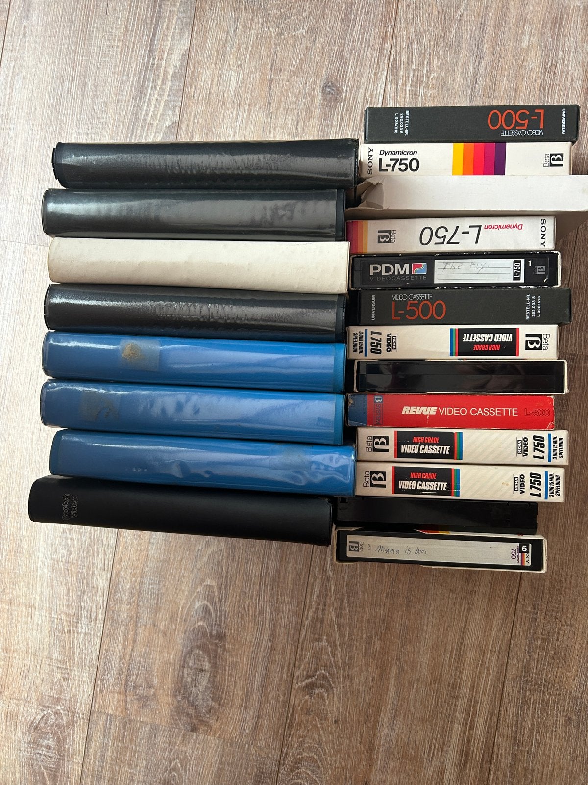 21 Betamax videobanden met diverse opnames, Audio, Tv en Foto, Videospelers, Ophalen of Verzenden, Gebruikt, Videoband