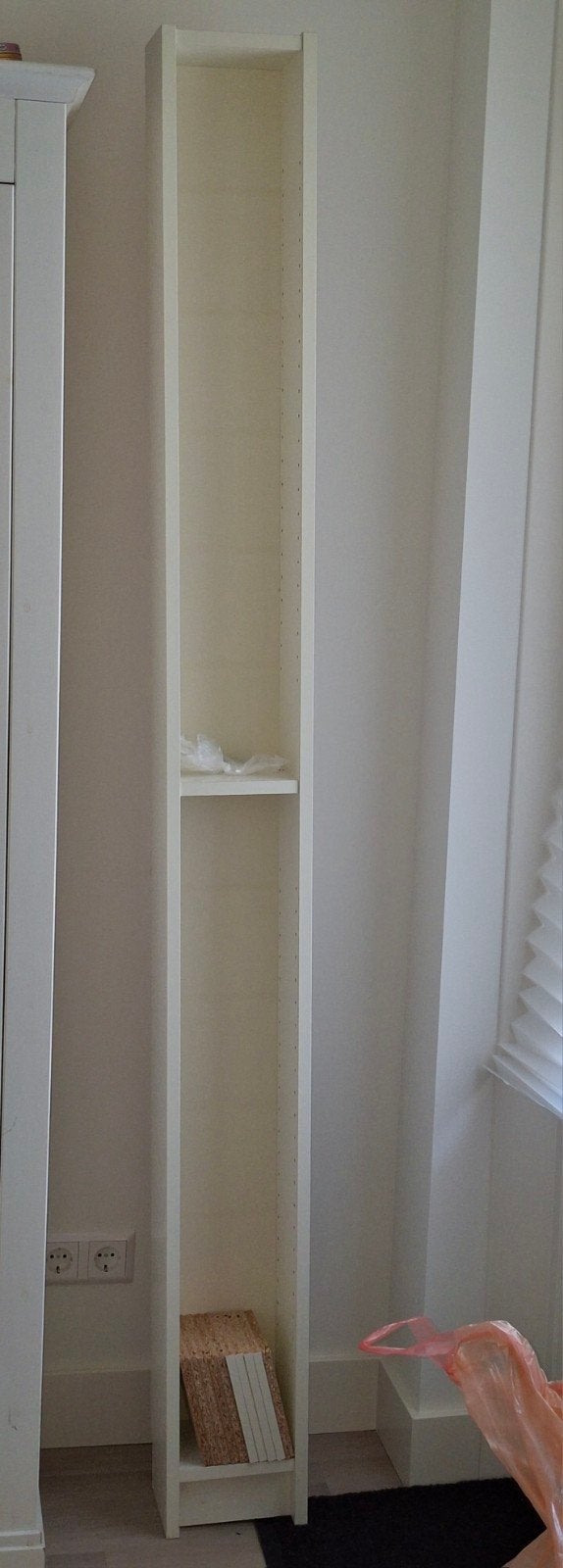 Smalle kast met 10 plankjes - ideaal voor kleine spullen, Huis en Inrichting, Ophalen, Met plank(en), Minder dan 50 cm, Gebruikt
