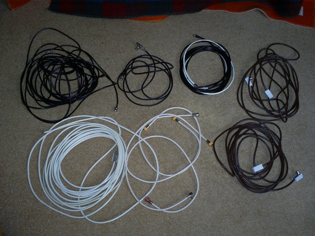 Tv, antenne en schotel kabels / snoeren, Ophalen of Verzenden, Gebruikt, 10 meter of meer, Coaxiale kabel