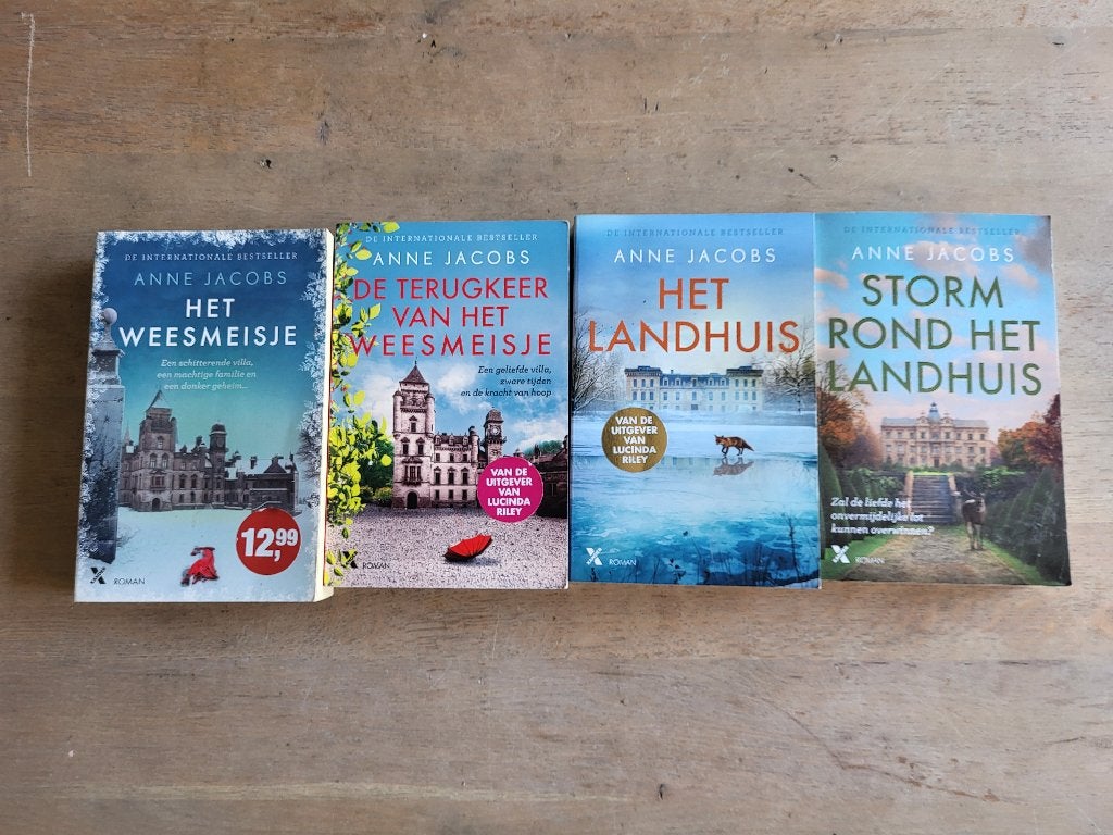 Anne Jacobs - Het Weesmeisje & Het Landhuis serie (4 boeken), Boeken, Gelezen, Anne Jacobs, Ophalen of Verzenden, Nederland