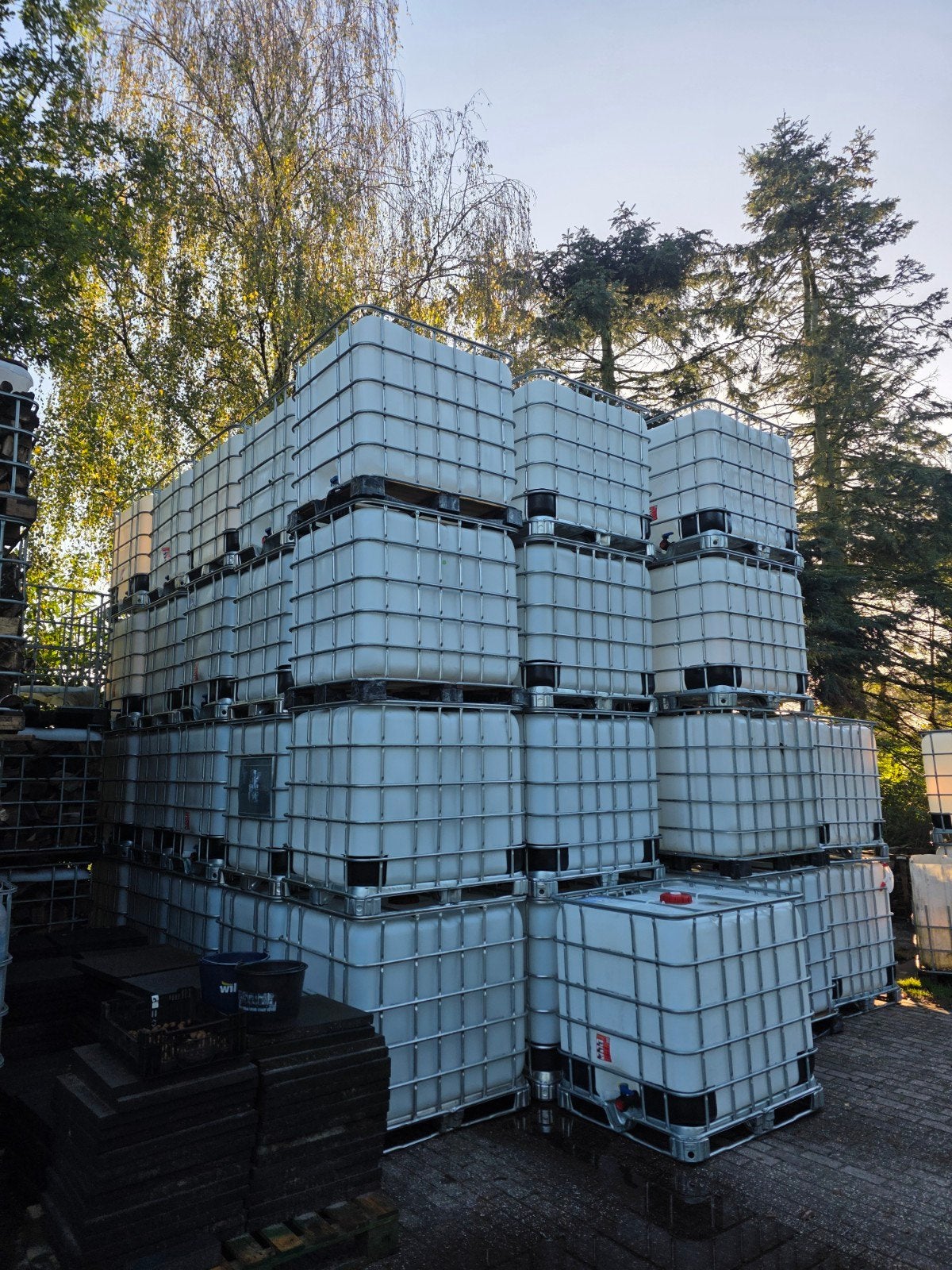IBC vaten, 1000l vat, regenton 1000l metalen pallet, Tuin en Terras, 150 liter of meer, Ophalen