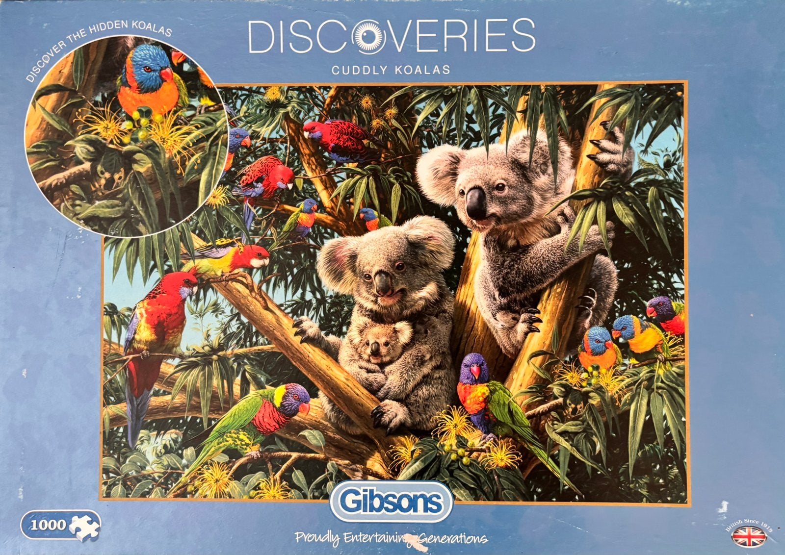 Cudly Koala’s, Ophalen of Verzenden, 500 t/m 1500 stukjes, Gebruikt, Legpuzzel