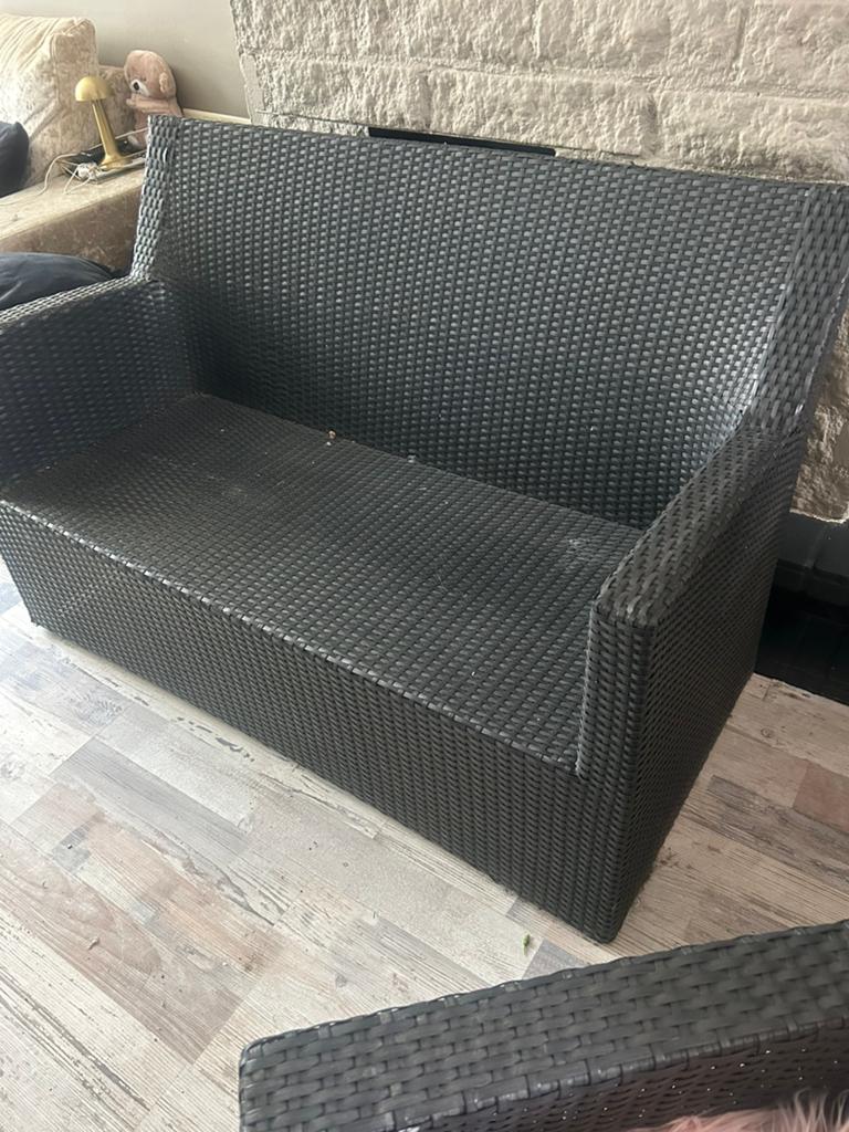 Bank en stoel, Ophalen of Verzenden, Gebruikt, Kunststof, Stoel